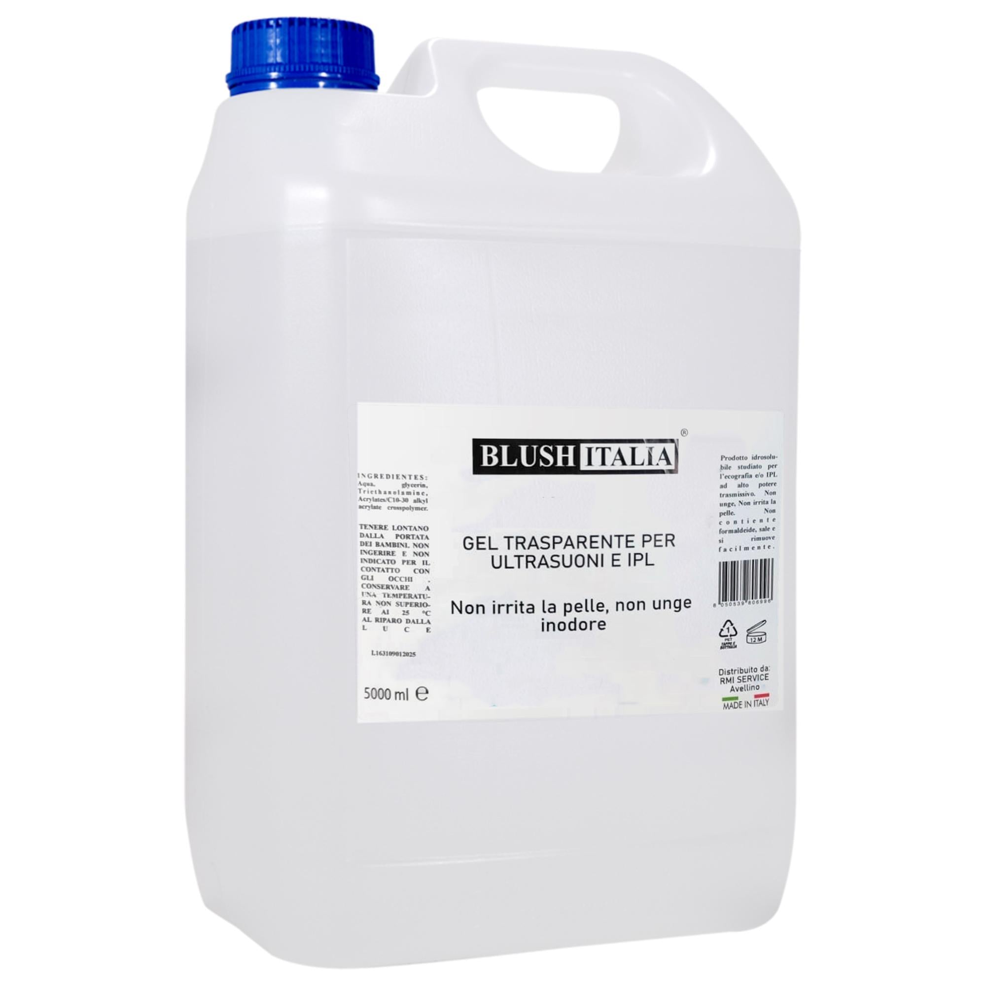 Gel Trasparente Professionale per Ultrasuoni e IPL - Tanica 5 Litri