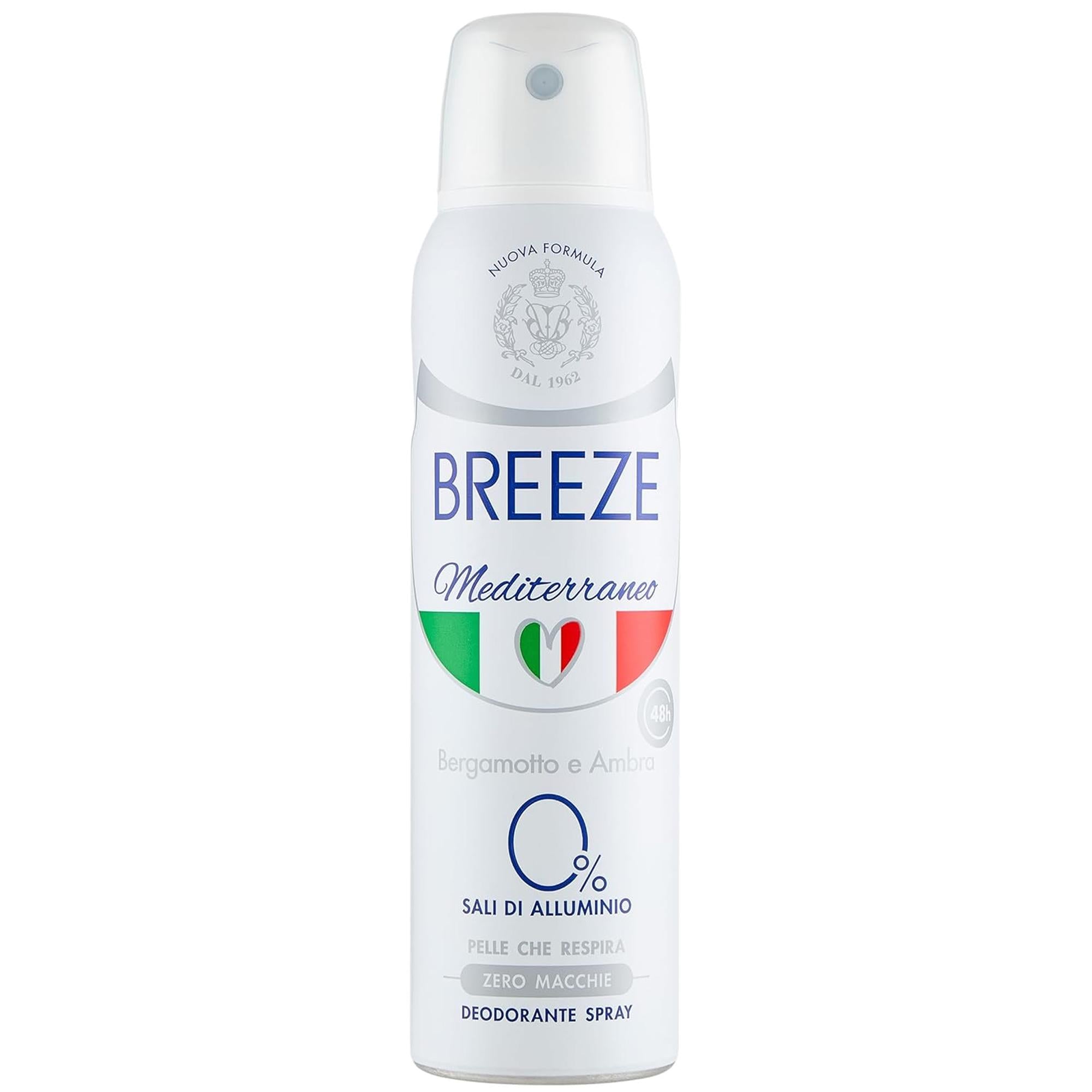Breeze Deodorante Spray 150ml - Mediterraneo
