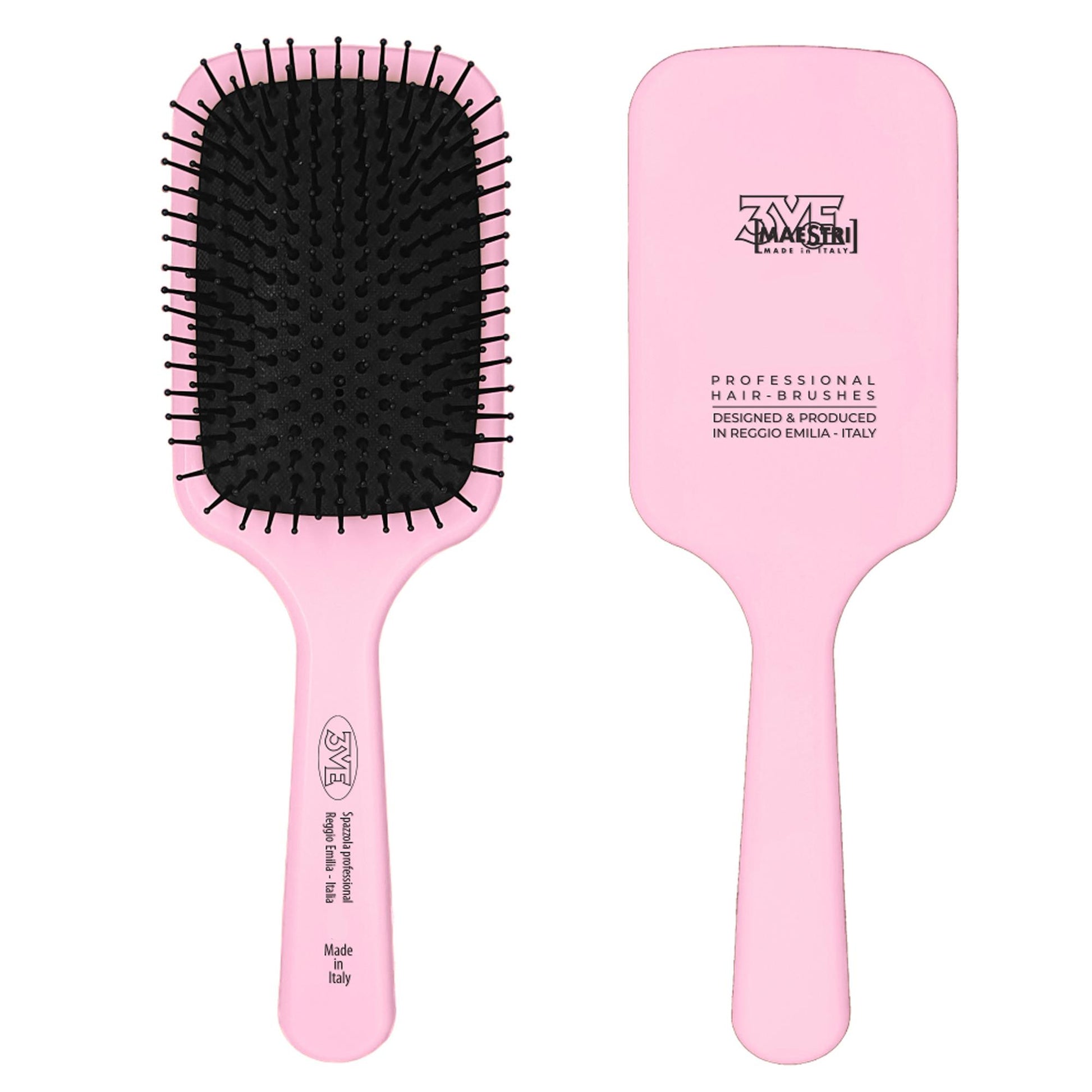 Tre Maestri Spazzola Maxy Piatta Antistatica - Rosa