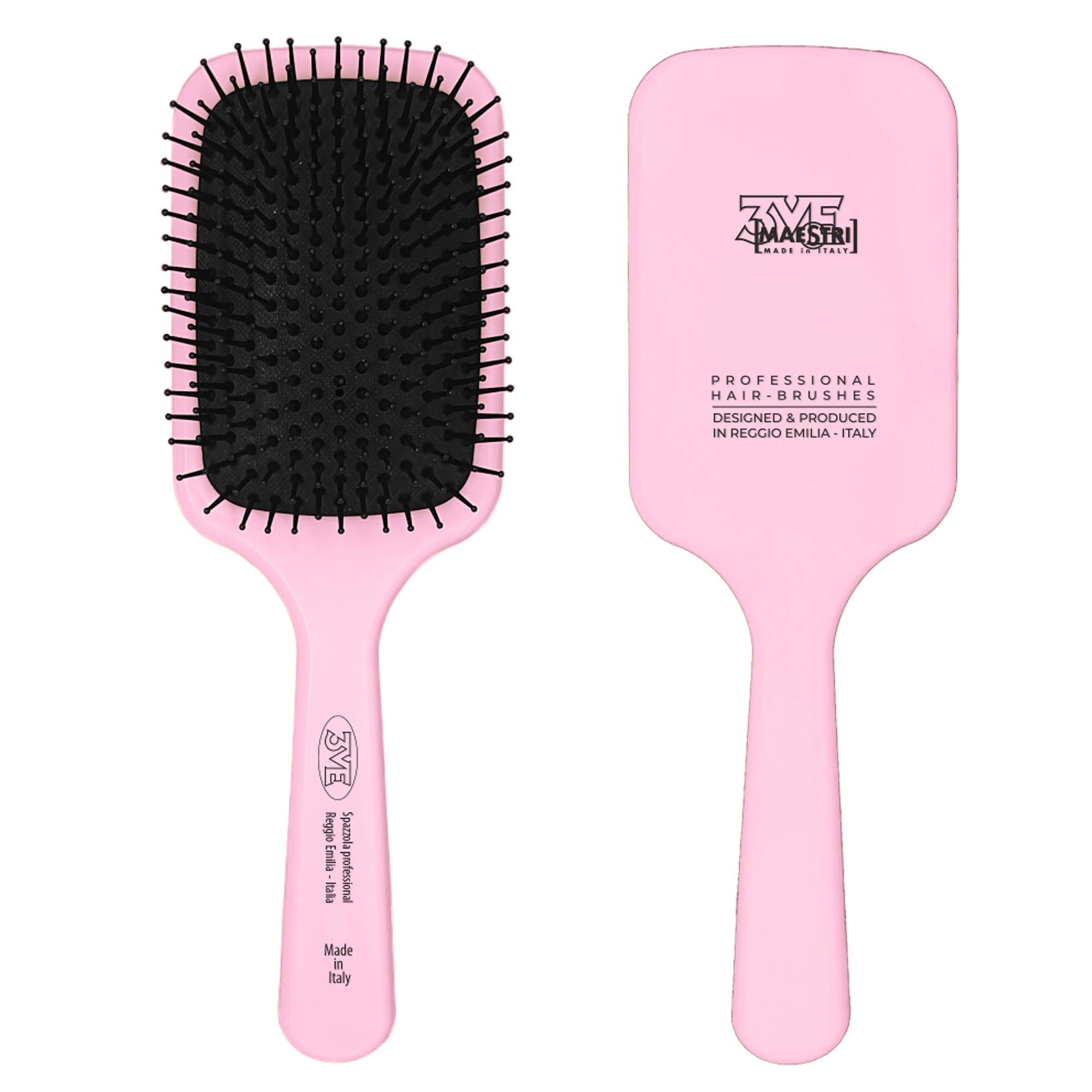 Tre Maestri Spazzola Maxy Piatta Antistatica - Rosa