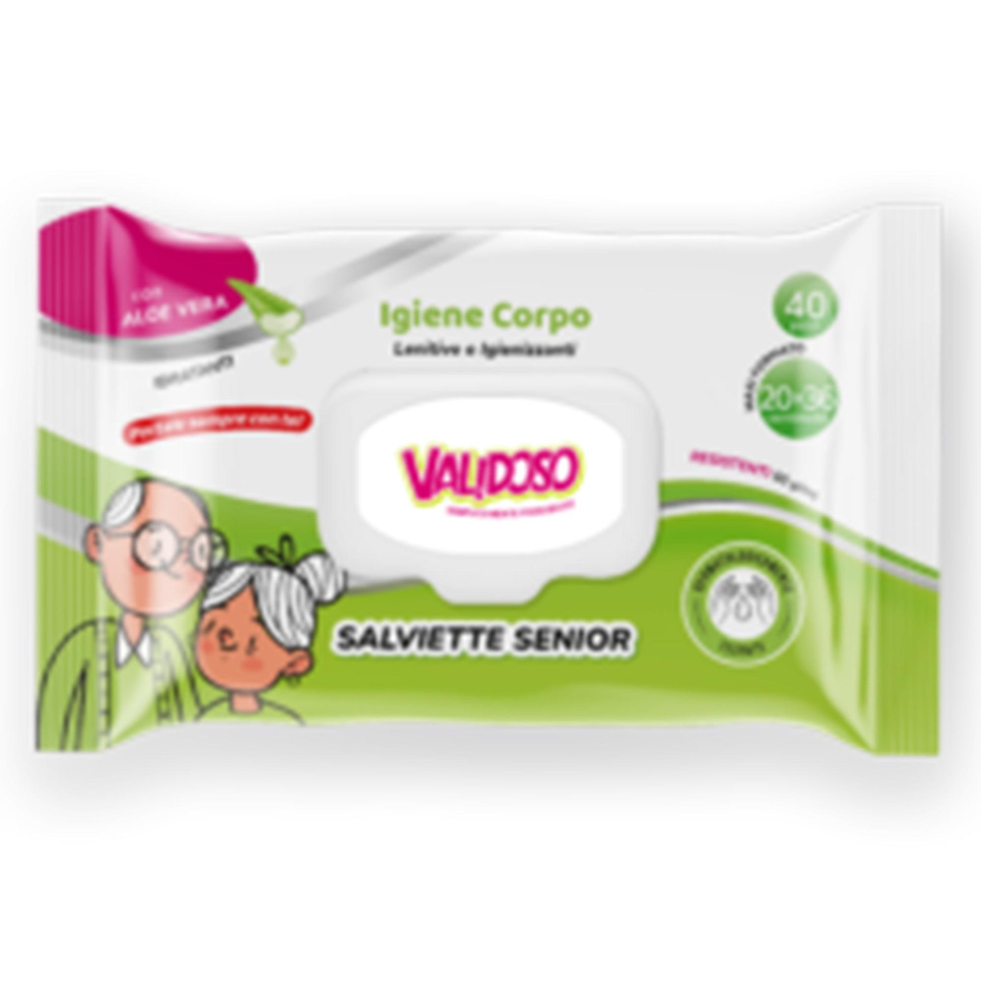 Validoso Salviette Senior Detergenti- 40pz