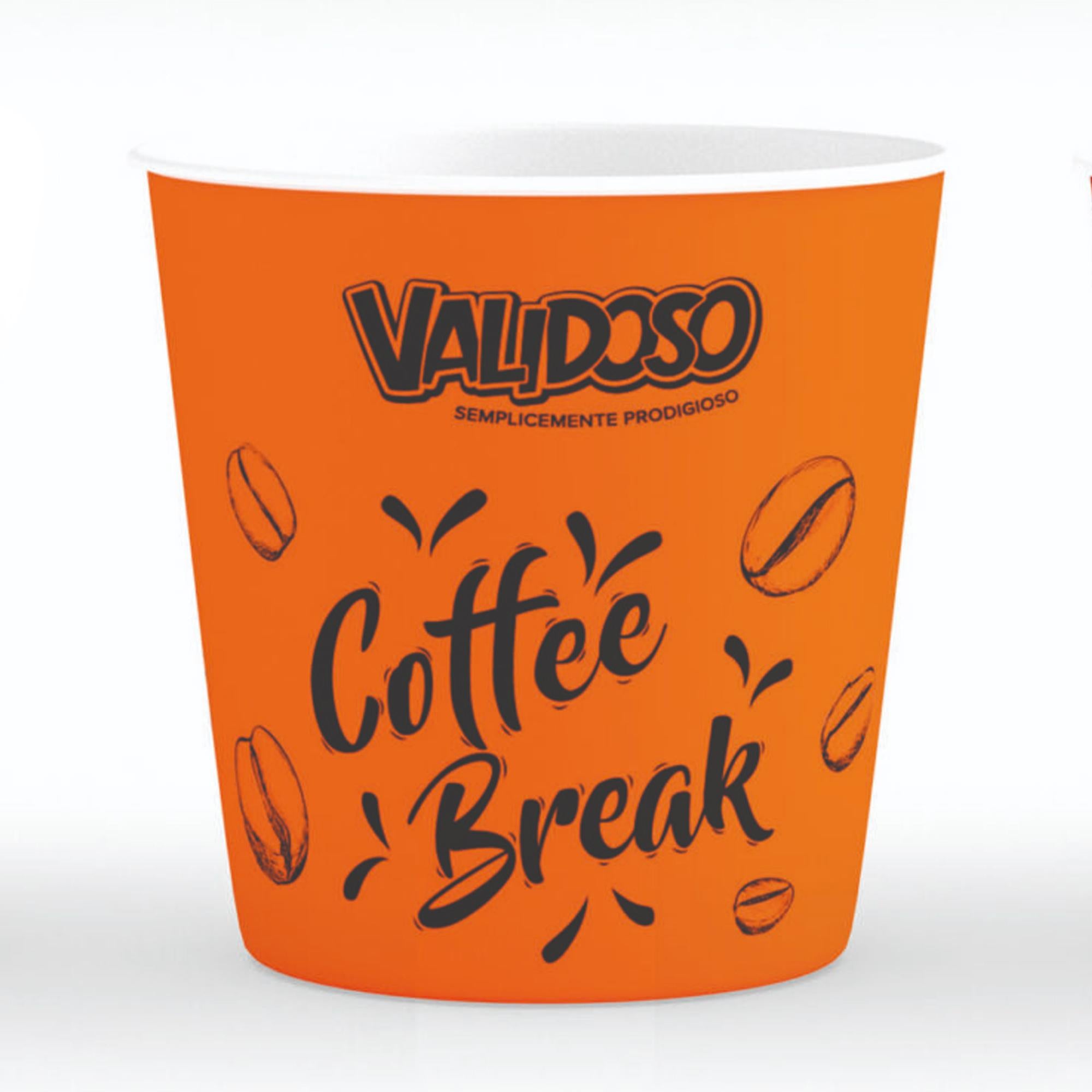 Validoso Bicchierini per Caffè 75ml 50pz - Arancione