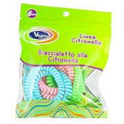 Vapa Braccialetti in Gomma Colorata alla Citronella - 6pz