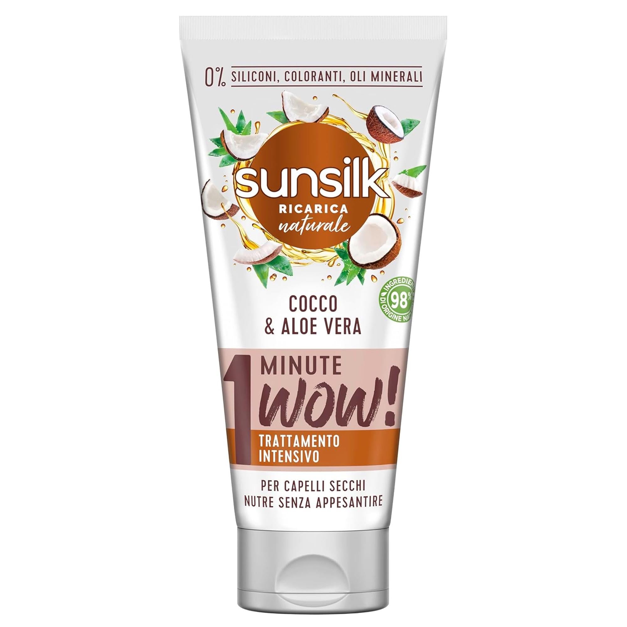 Sunsilk Maschera 1 Minuto Wow 180ml - Cocco e Aloe Vera