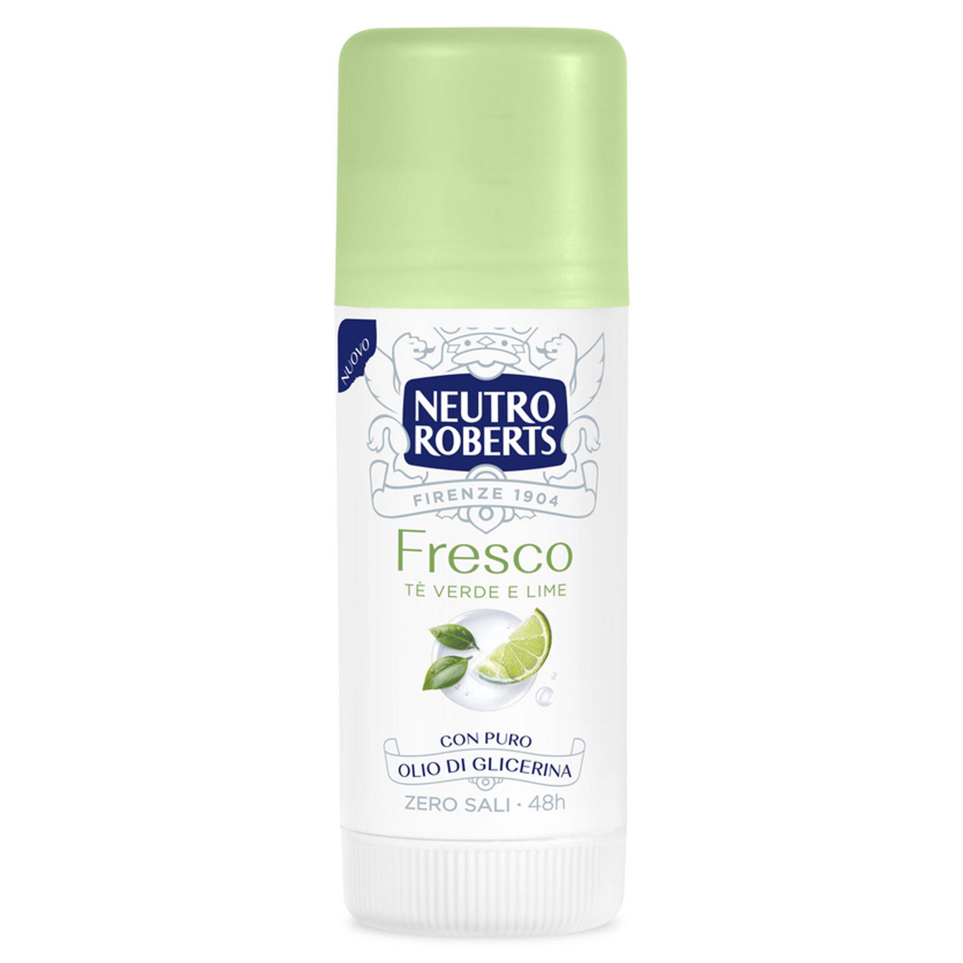 Neutro Roberts Deodorante Stick 40ml - Fresco Te Verde e Lime