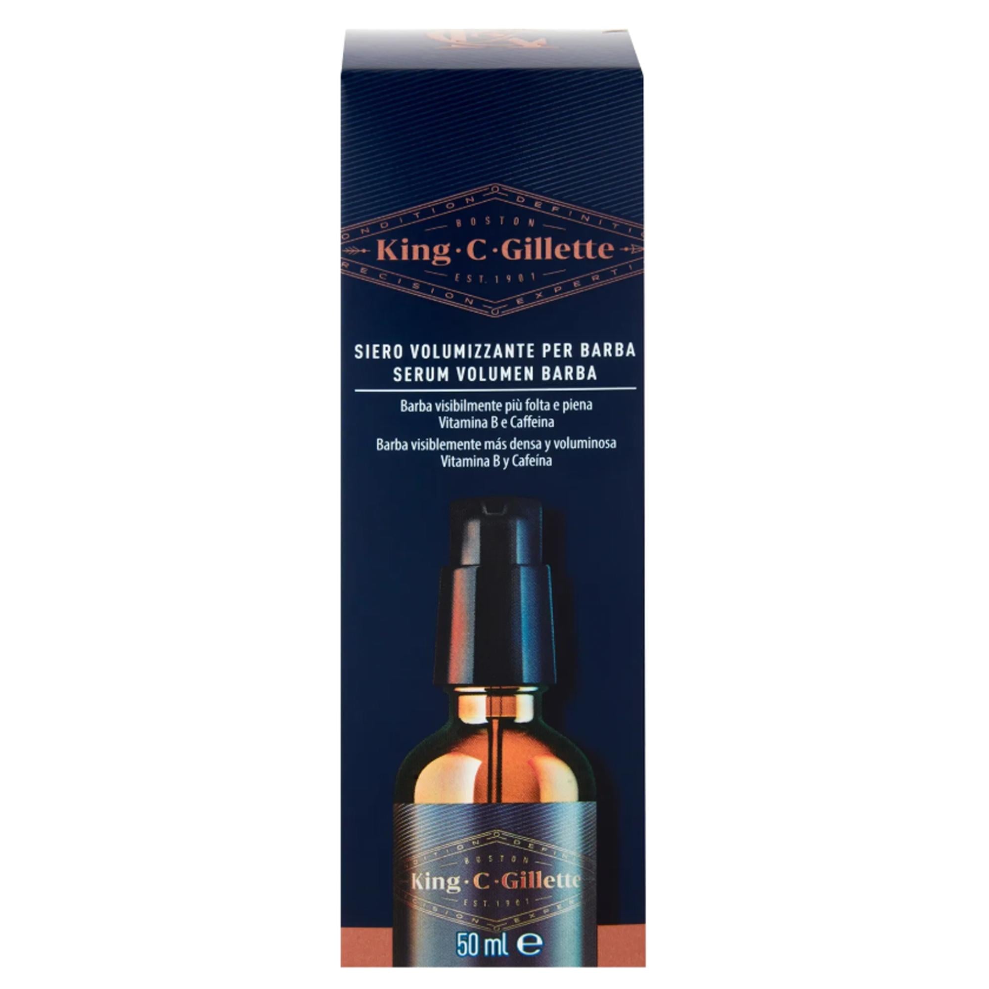 Gillette King Siero Volumizzante per Barba - 50ml