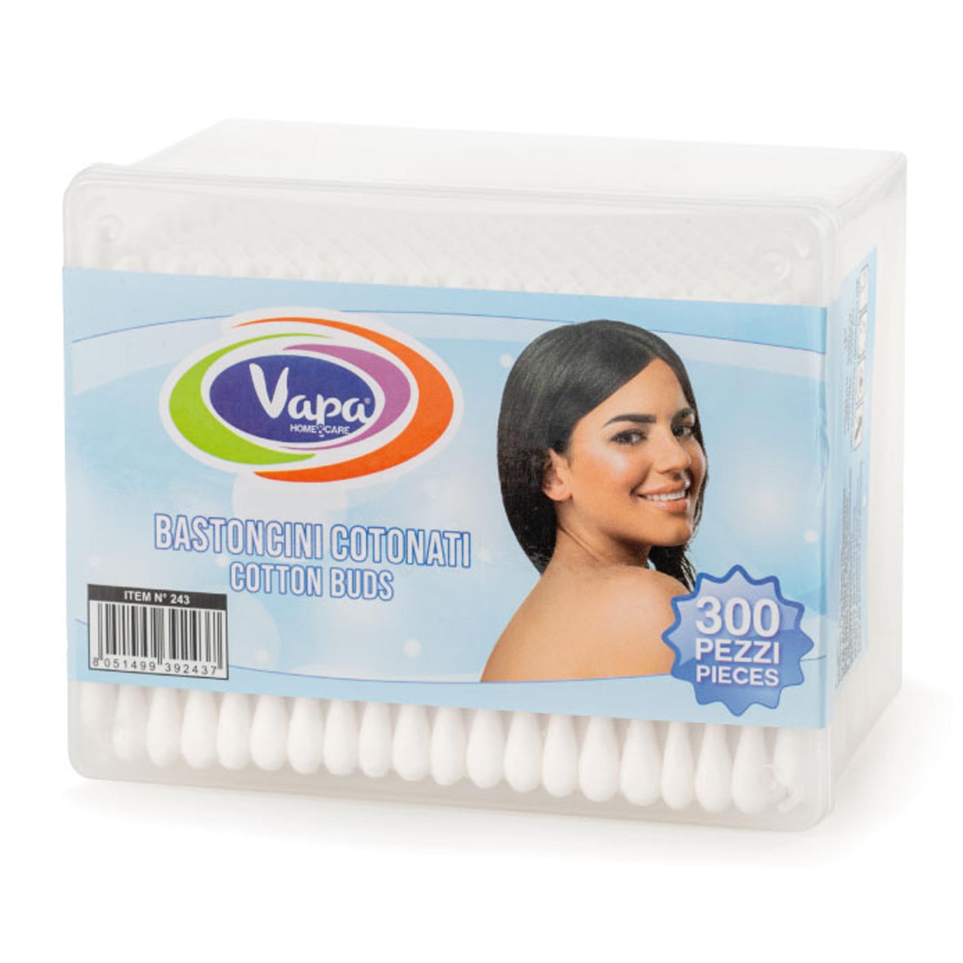 Vapa Bastoncini Cotton Fioc Cotonati - 300pz