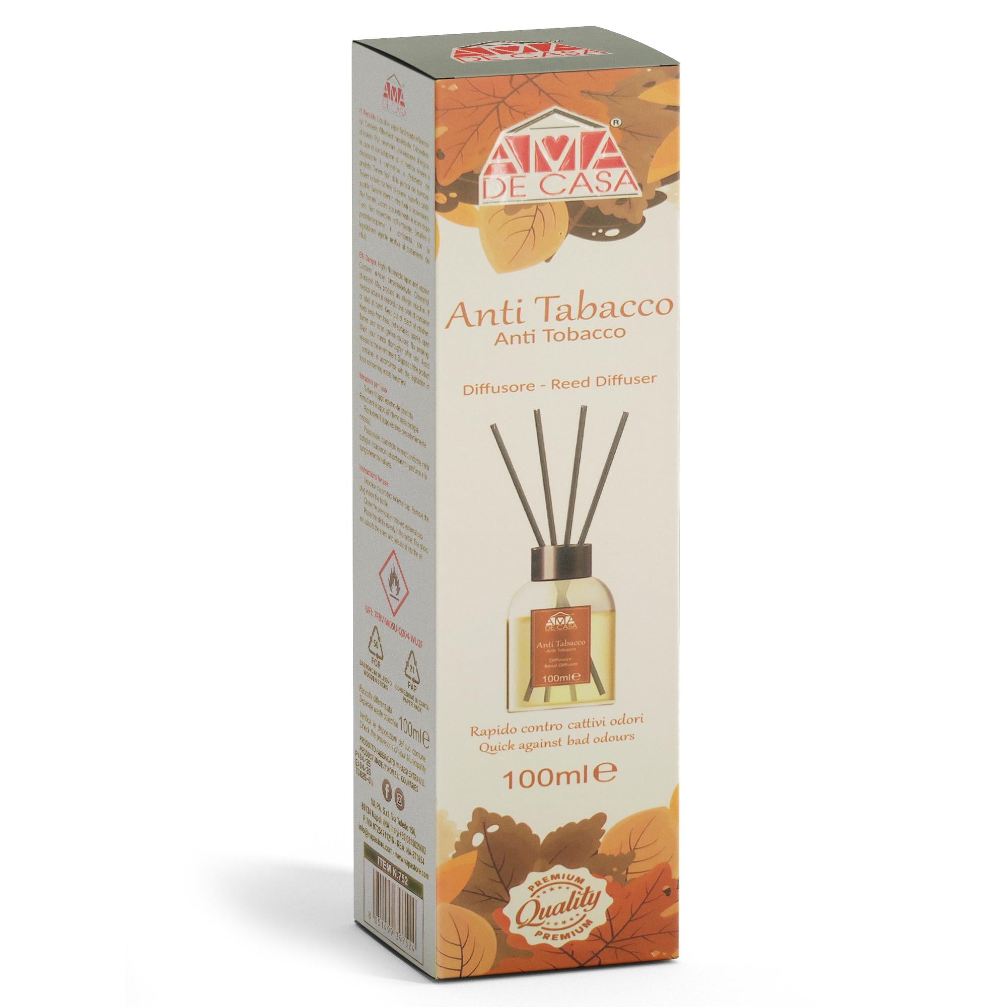Ama de Casa Diffusore Ambiente 100ml - Anti Tabacco