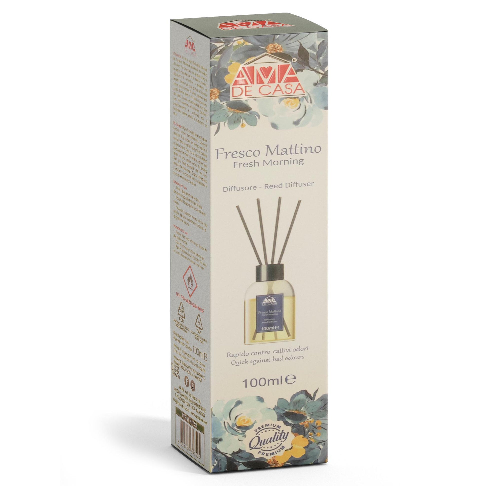 Ama de Casa Diffusore Ambiente 100ml - Fresco Mattino