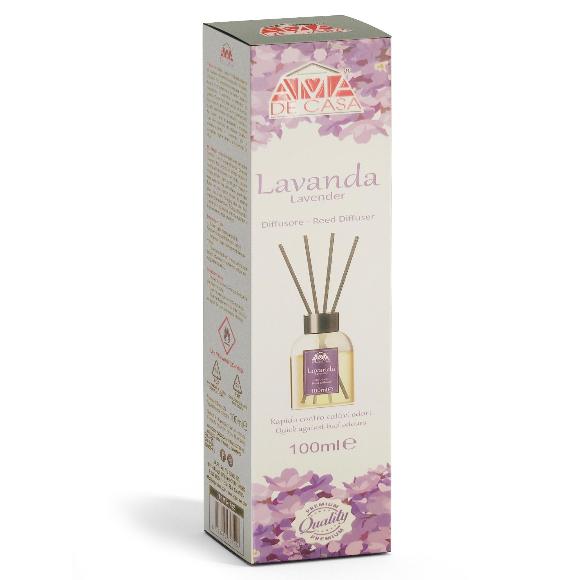 Ama de Casa Diffusore Ambiente 100ml - Lavanda