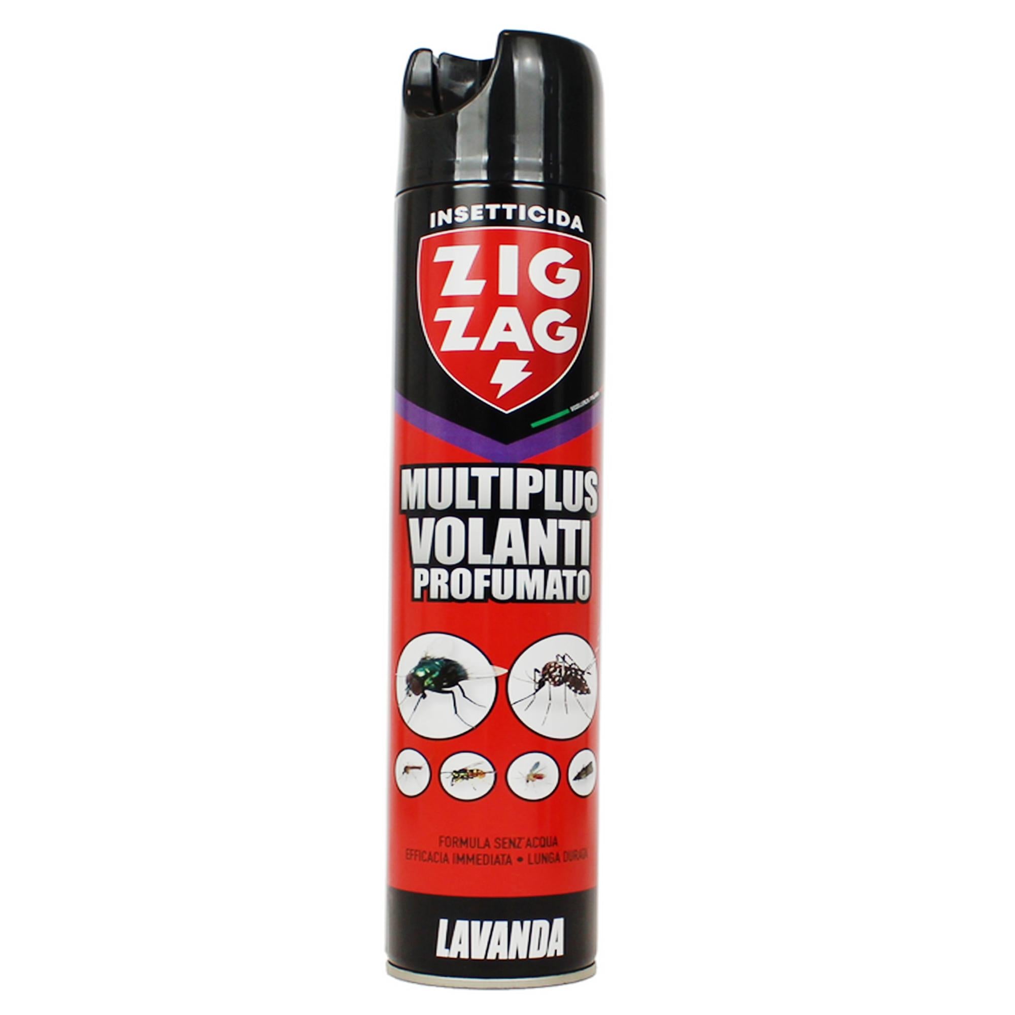 Zig Zag Insetticida Multiplus Volanti 500ml - Lavanda