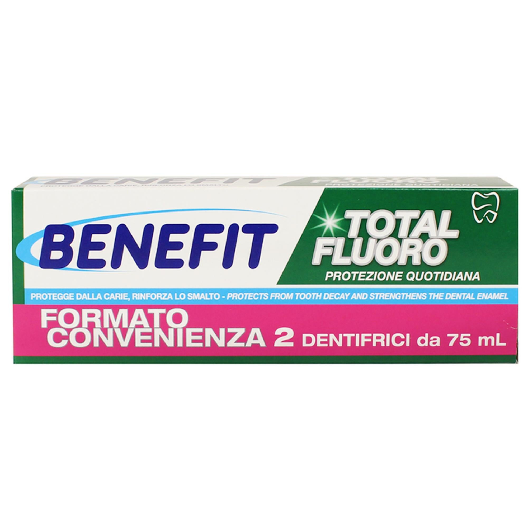 Benefit Dentifricio Total Fluoro - 2x75ml
