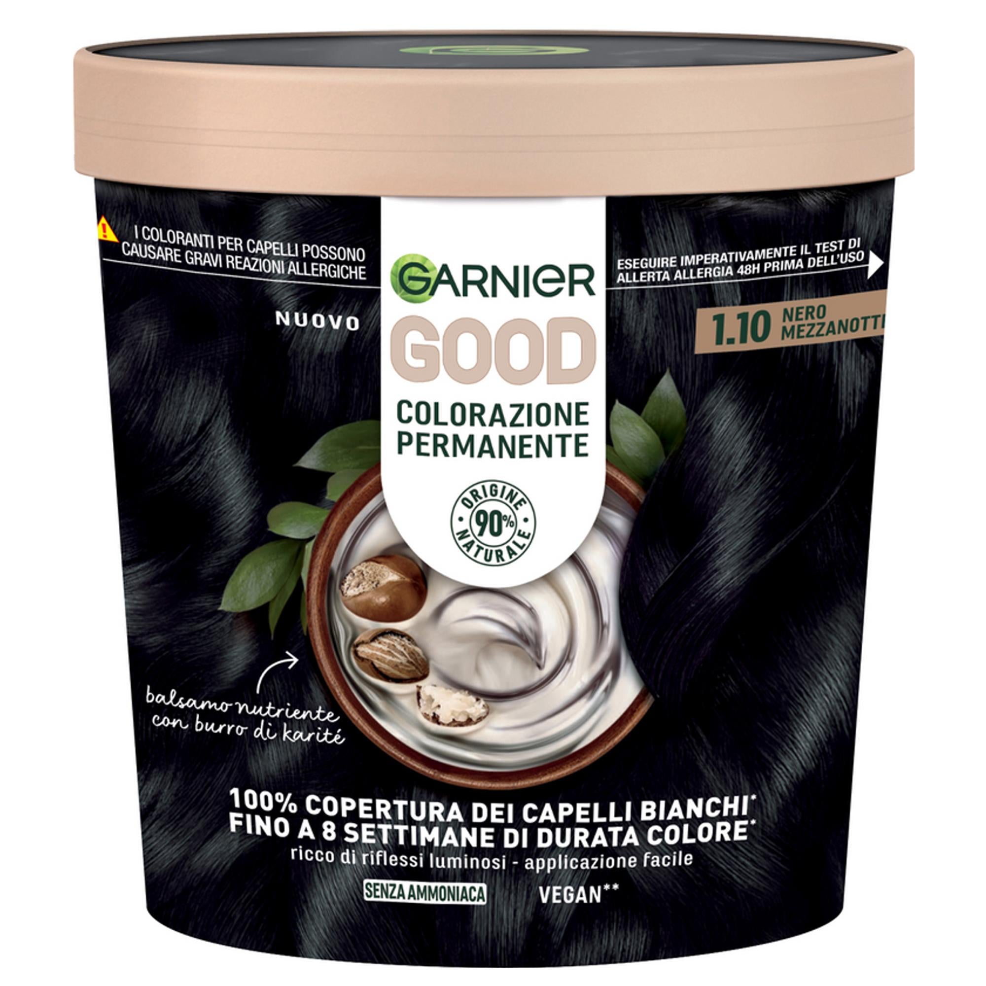 Garnier Good Colorazione Senza Ammoniaca - 1.10 Nero Mezzanotte