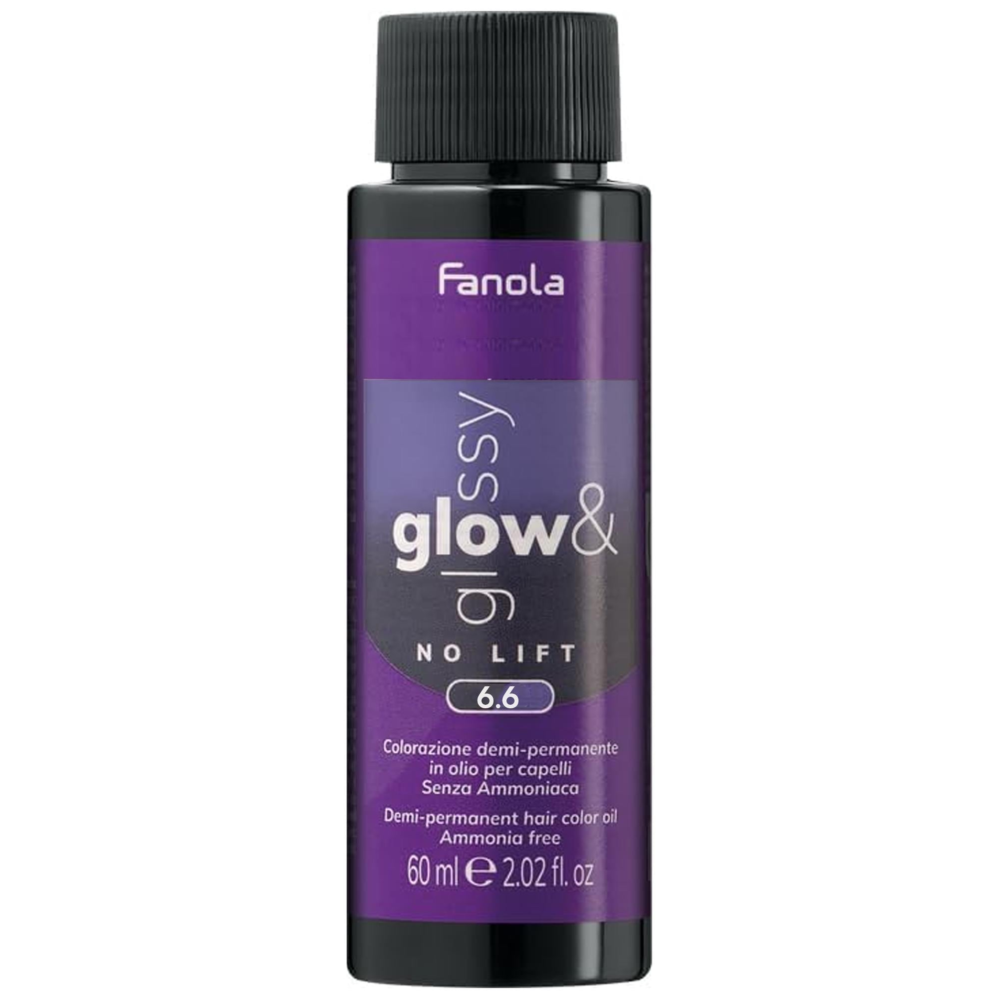 Fanola Glow e Glossy Tintura Demi-Permanente 60ml - 6.6
