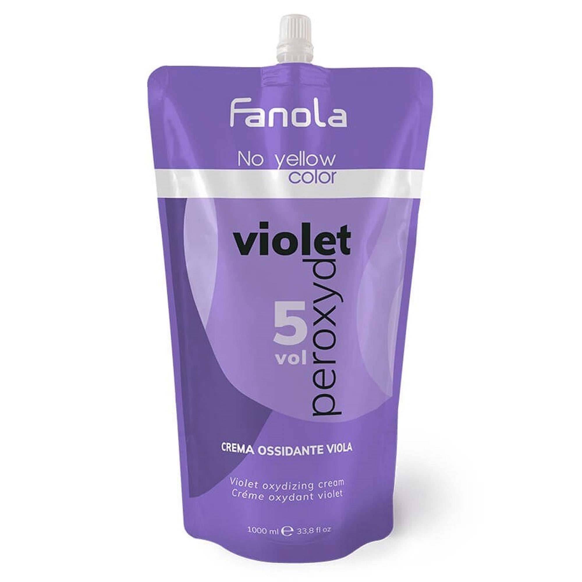 Fanola Crema Ossidante Viola Antigiallo 1000ml - 5 Volumi