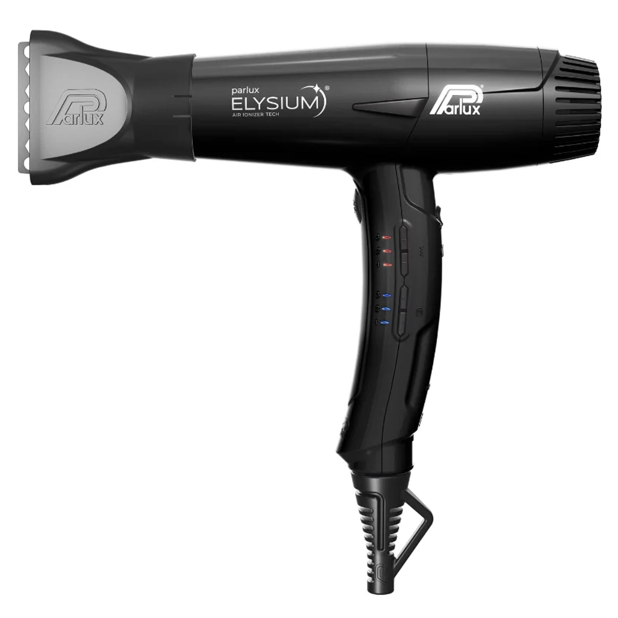 Parlux Elysium Air Ionizer Tech Phon Asciugacapelli - Nero