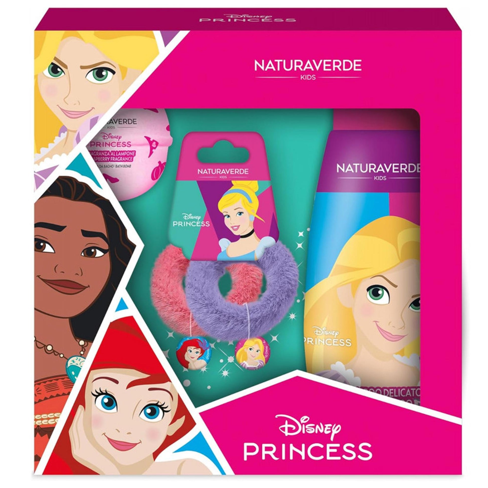 Princess Cofanetto con Shampoo Bomba da Bagno ed Elastico