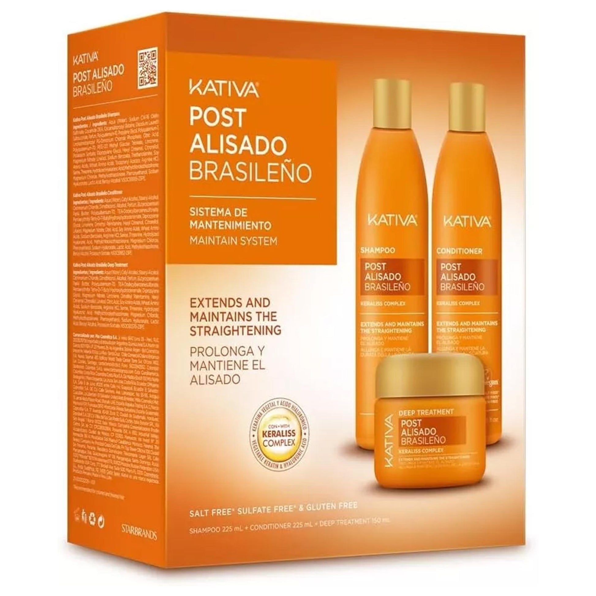 Kativa Keratin Kit Post Stiratura Brasileno