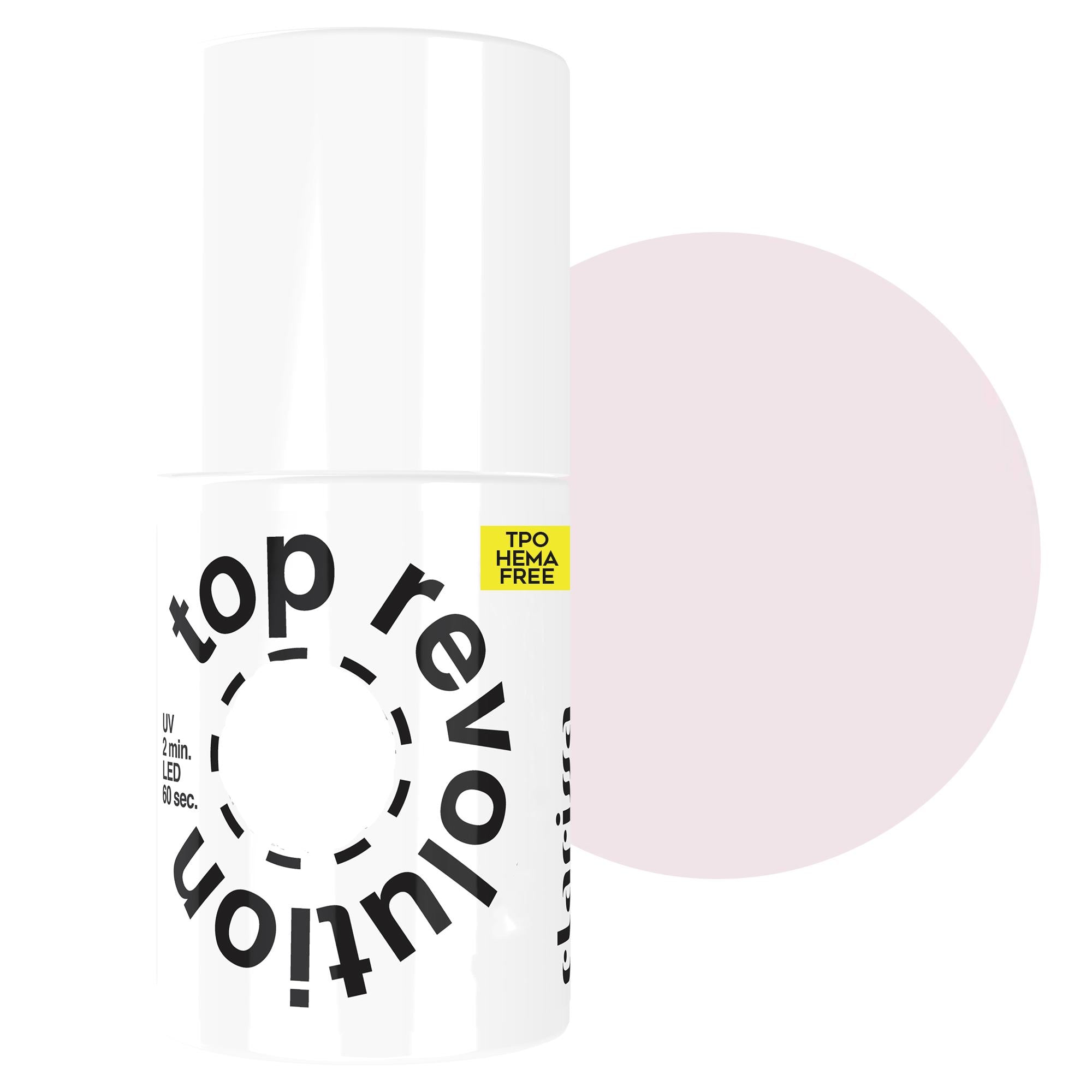 Clarissa Top Revolution TPO HEMA FREE UV/LED 7ml - Milky Pink