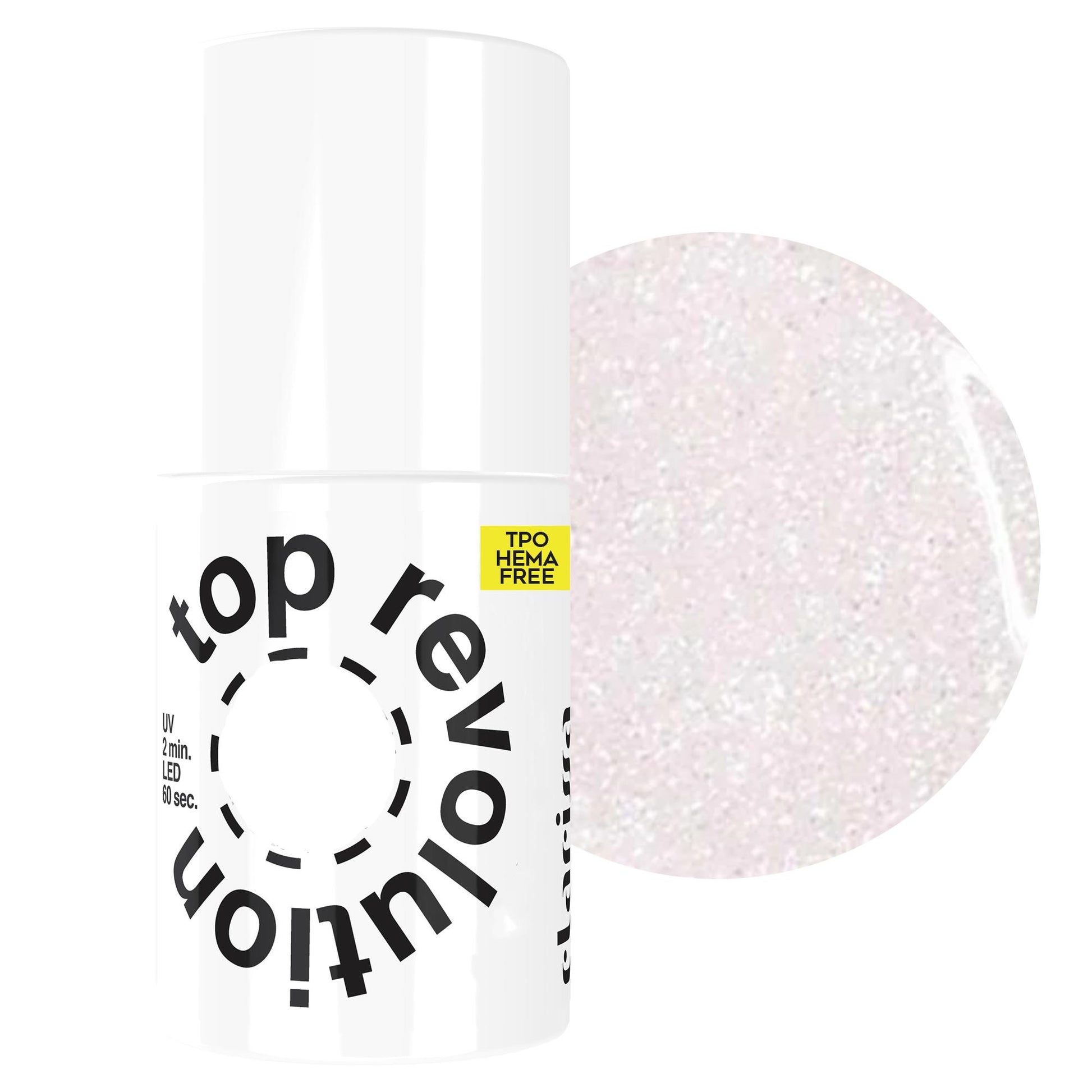 Clarissa Top Revolution TPO HEMA FREE UV/LED 7ml - Microglitter