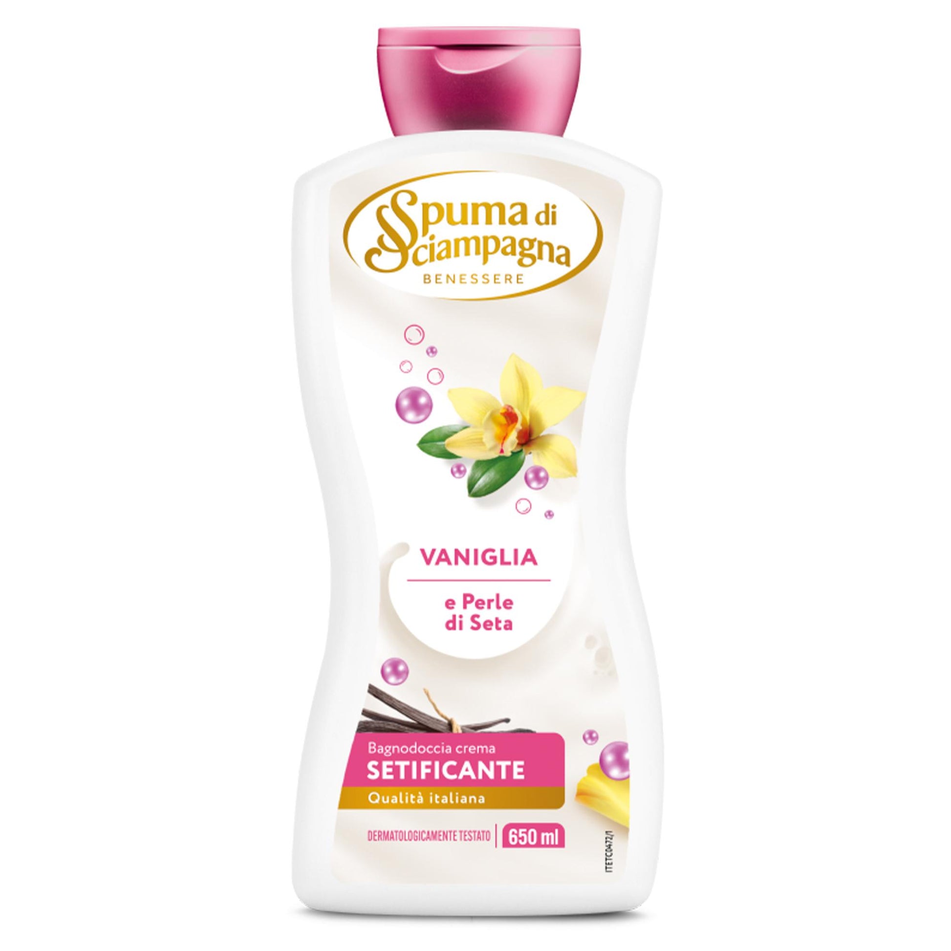 Spuma di Sciampagna Bagnodoccia Crema 650ml - Vaniglia e Seta