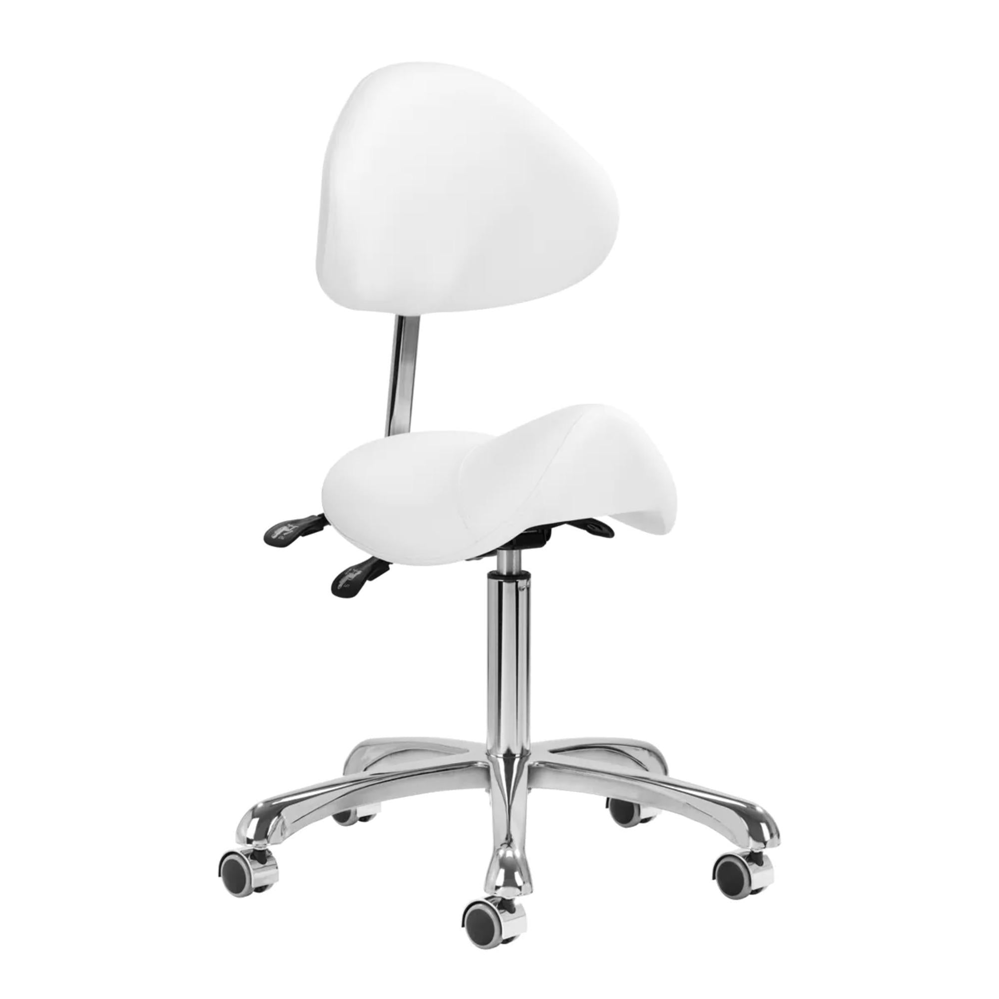 Giovanni Sgabello 1004 con Rotelle - Bianco