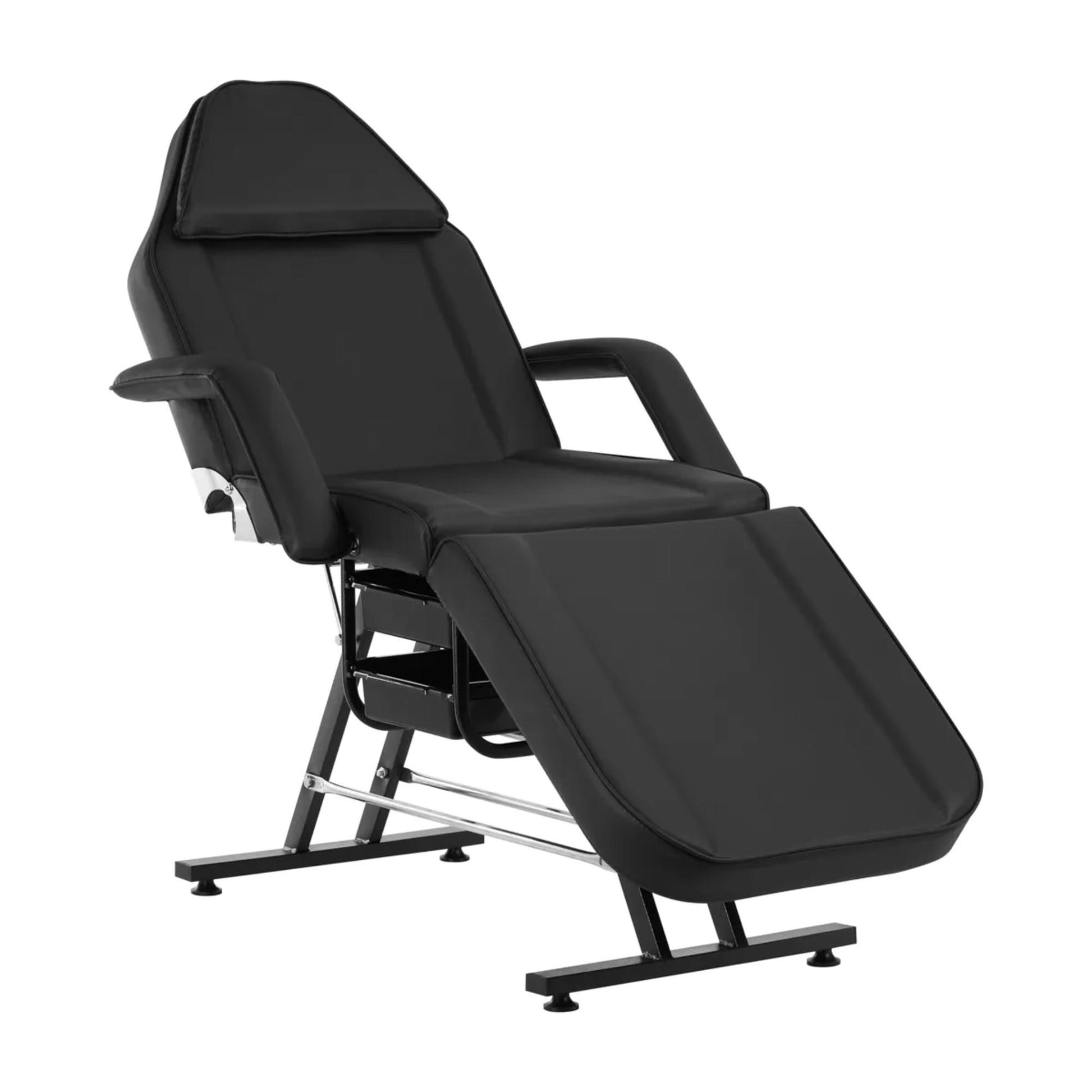 Sillon Poltrona Lettino con Vassoio - Nero
