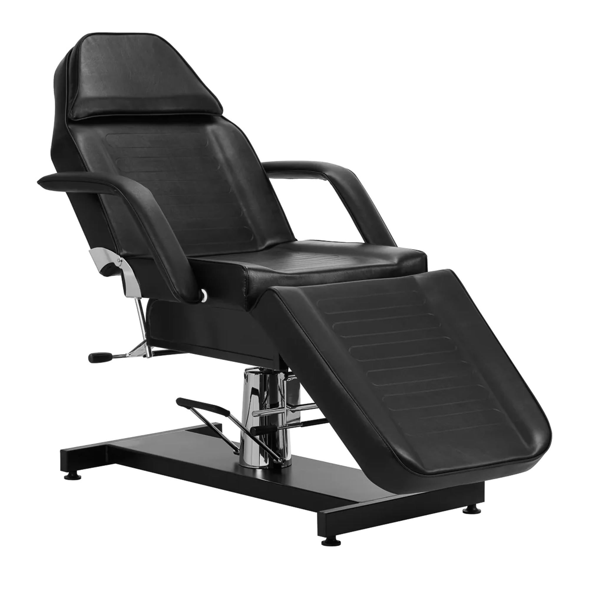 Sillon Poltrona Lettino V2-210 con Pompa Idraulica - Nero