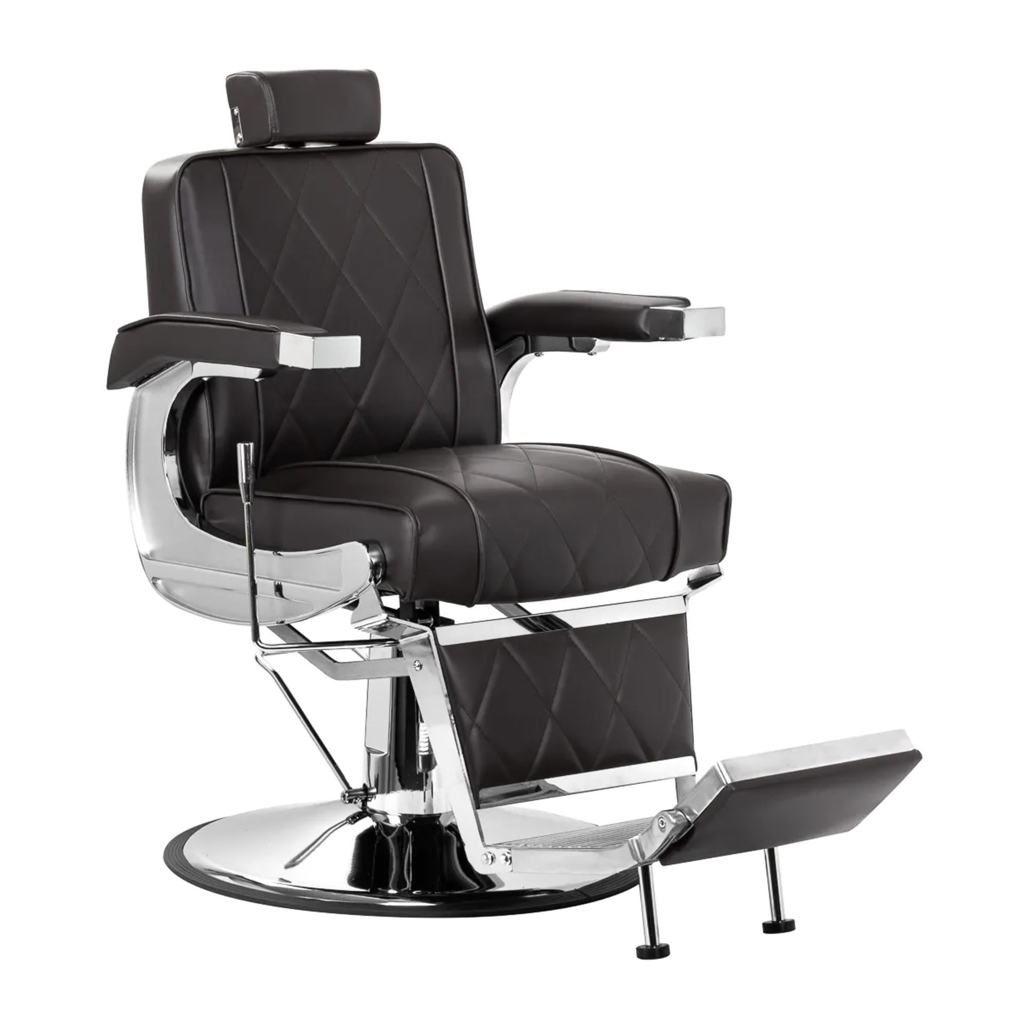 Hair System Poltrona BM88066 per Parrucchiere - Marrone Scuro