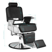 Hair System Poltrona Royal X per Parrucchiere - Nero