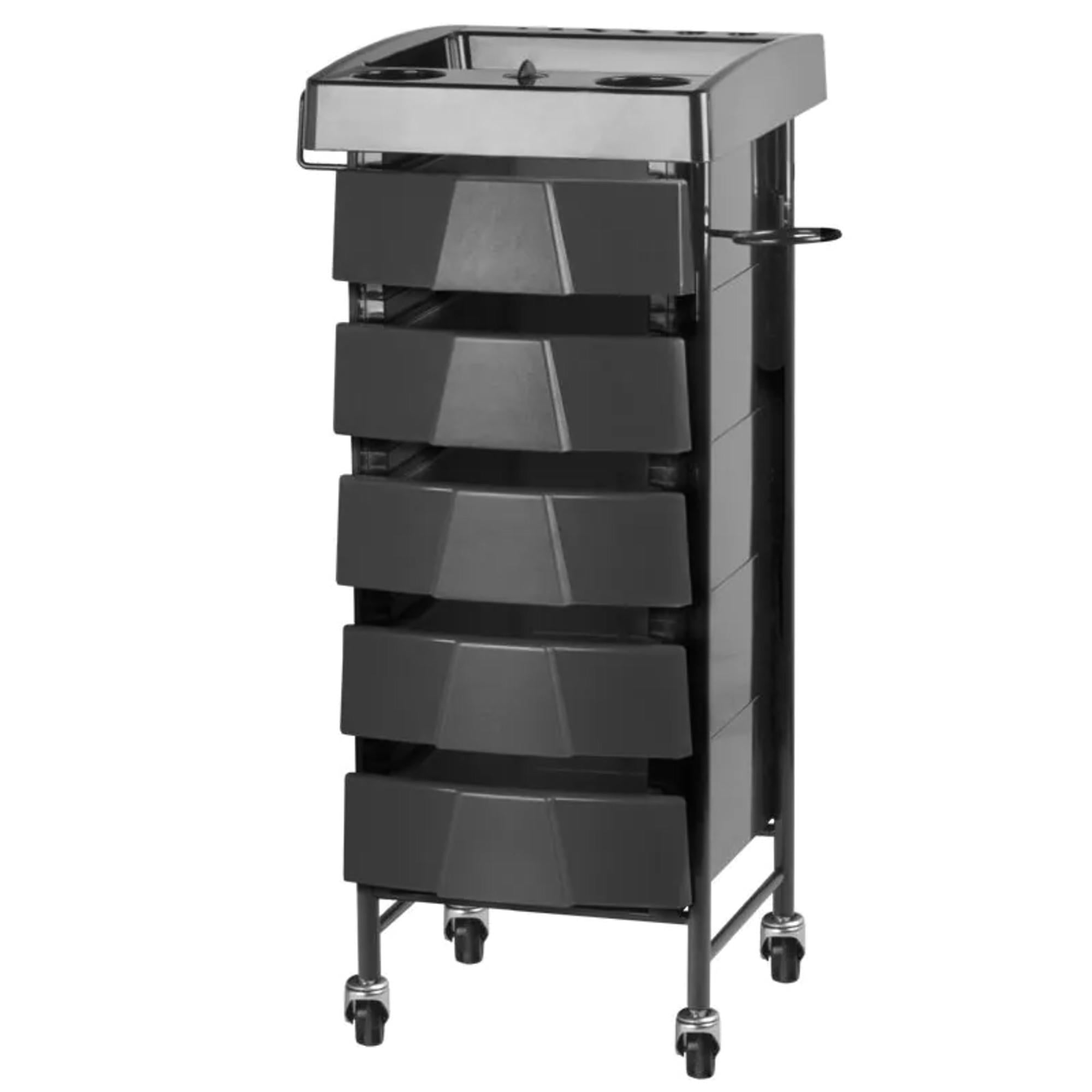Gabbiano Carrello Porta Attrezzi 008 Parrucchiere - Nero