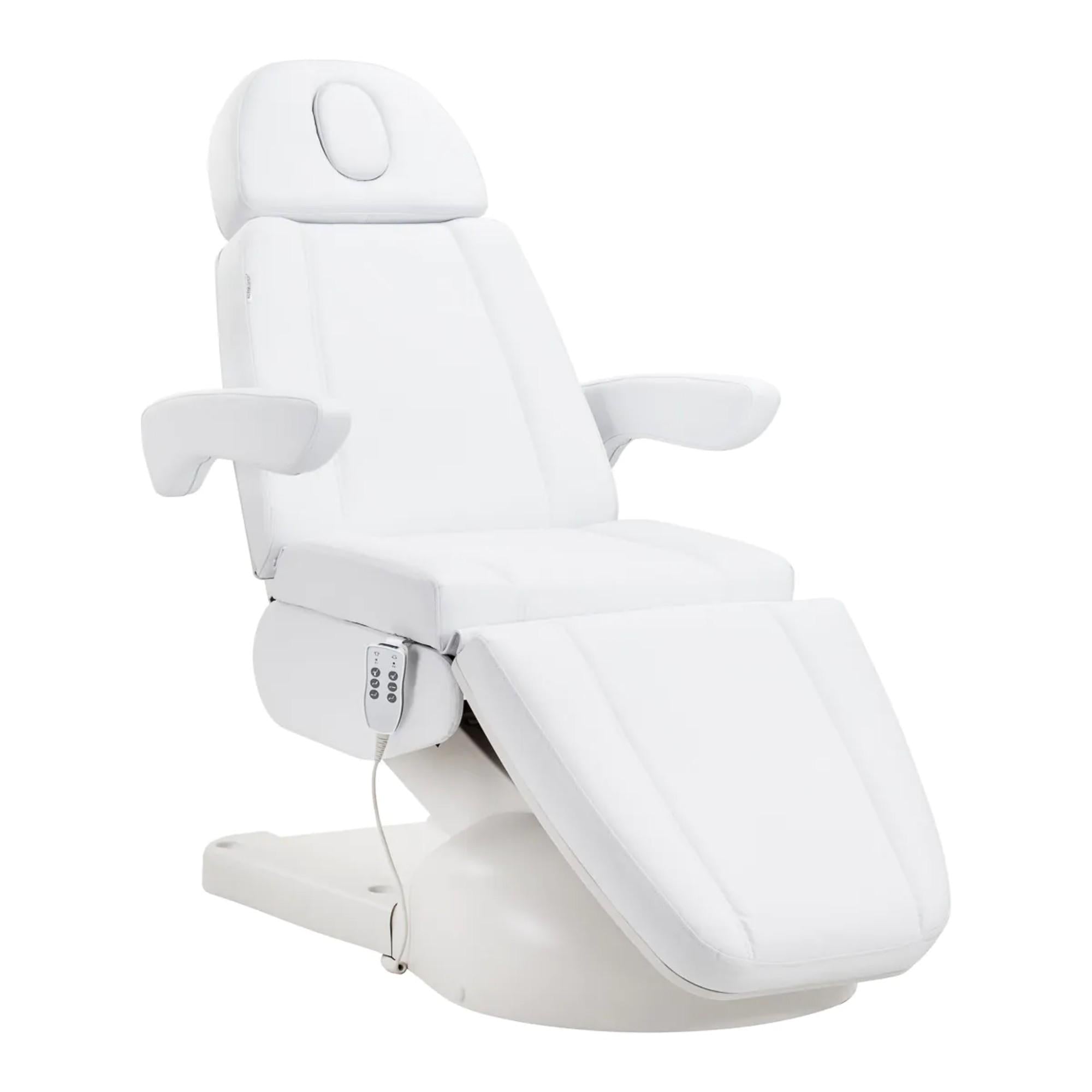 Azzurro Poltrona Lettino Elettrica Lux 3 Motori - Bianco