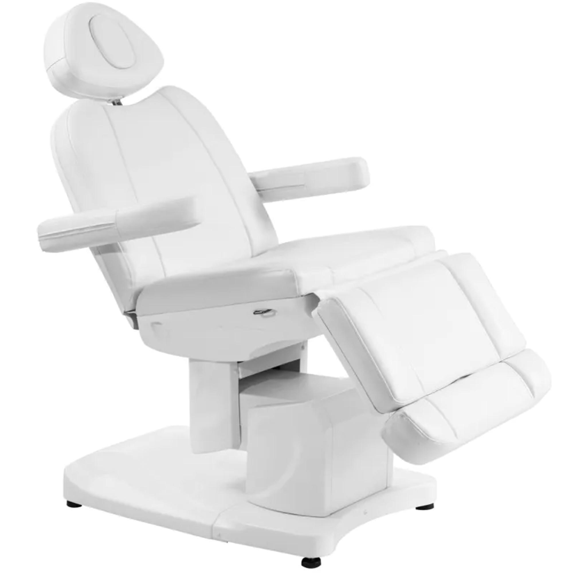 Azzurro Poltrona Lettino Elettrica Riscaldata 708A 4 Motori - Bianco