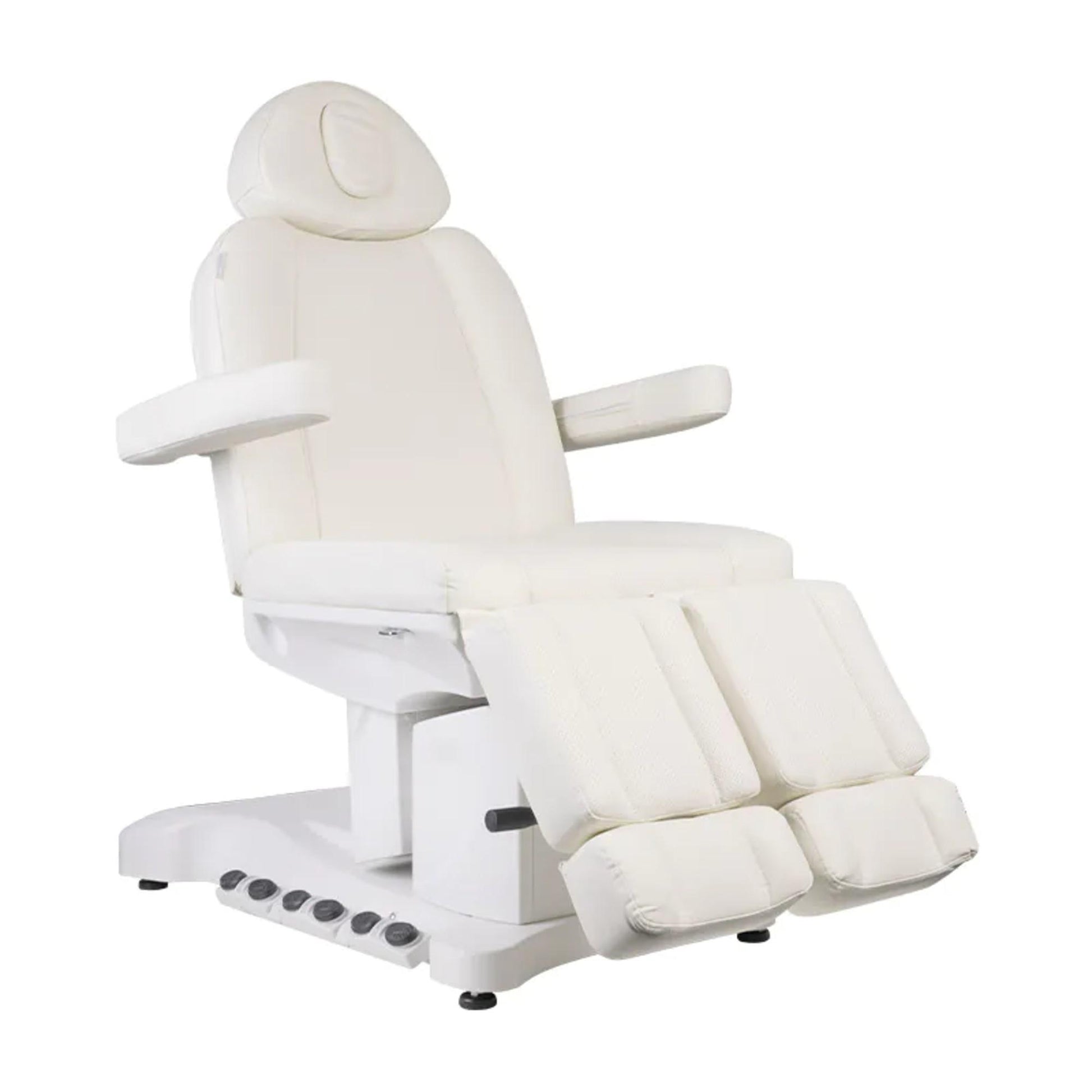 Azzurro Poltrona Lettino Elettrica Riscaldata 708BS Exclusive 3 Motori - Bianco