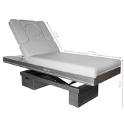 Azzurro Lettino Massaggio Elettrico 815B Riscaldato in Legno - Grigio