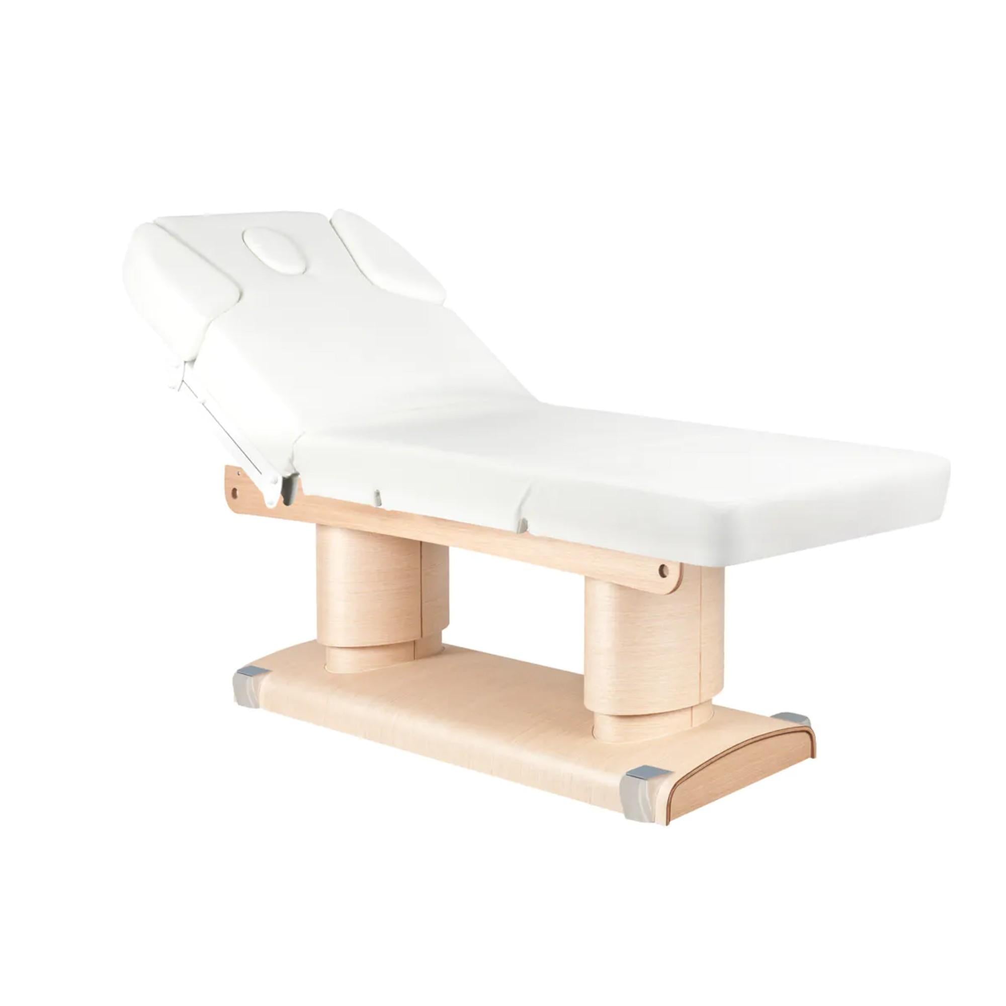 Azzurro Lettino Massaggio Elettrico 838 Riscaldato - Bianco