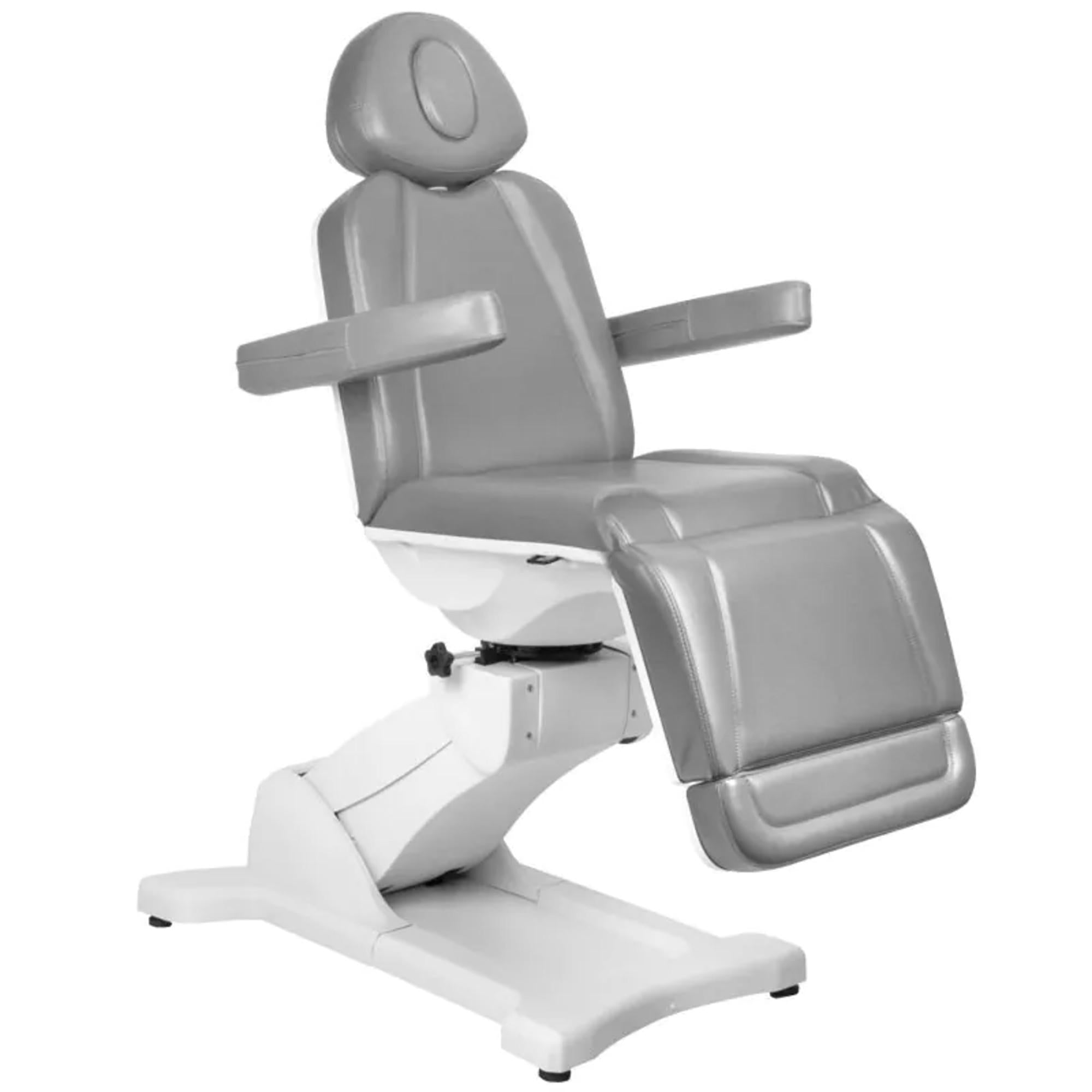 Azzurro Poltrona Lettino Elettrica 869A Girevole - Grigio