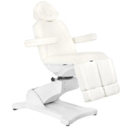 Azzurro Poltrona Lettino Elettrica 869AS Girevole - Bianco