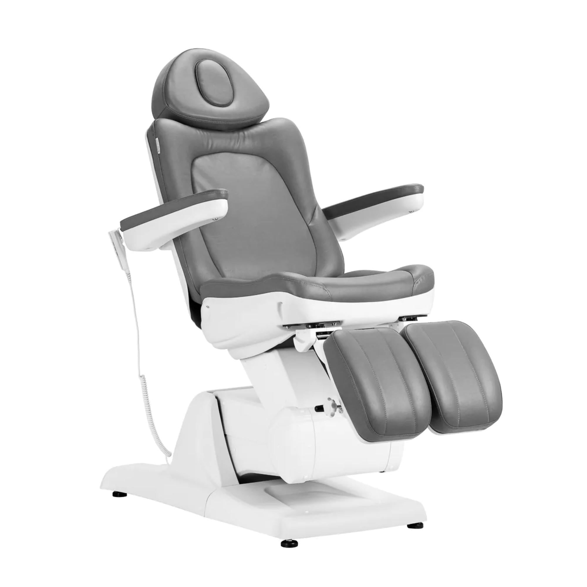 Azzurro Poltrona Lettino Elettrica 870S 3 Motori - Grigio