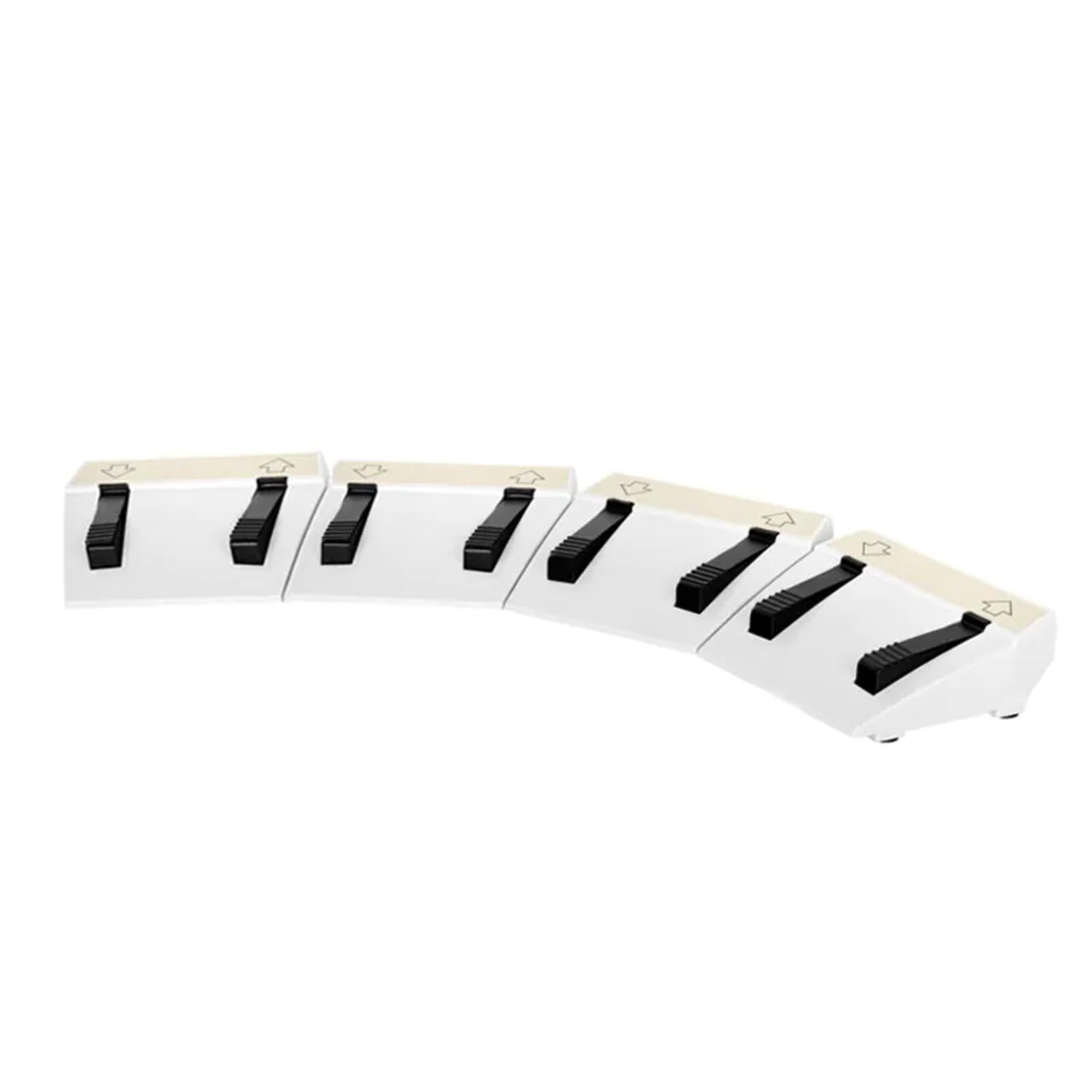 Azzurro Comando a Pedale Arco Poltrona Elettrica a 4 Motori