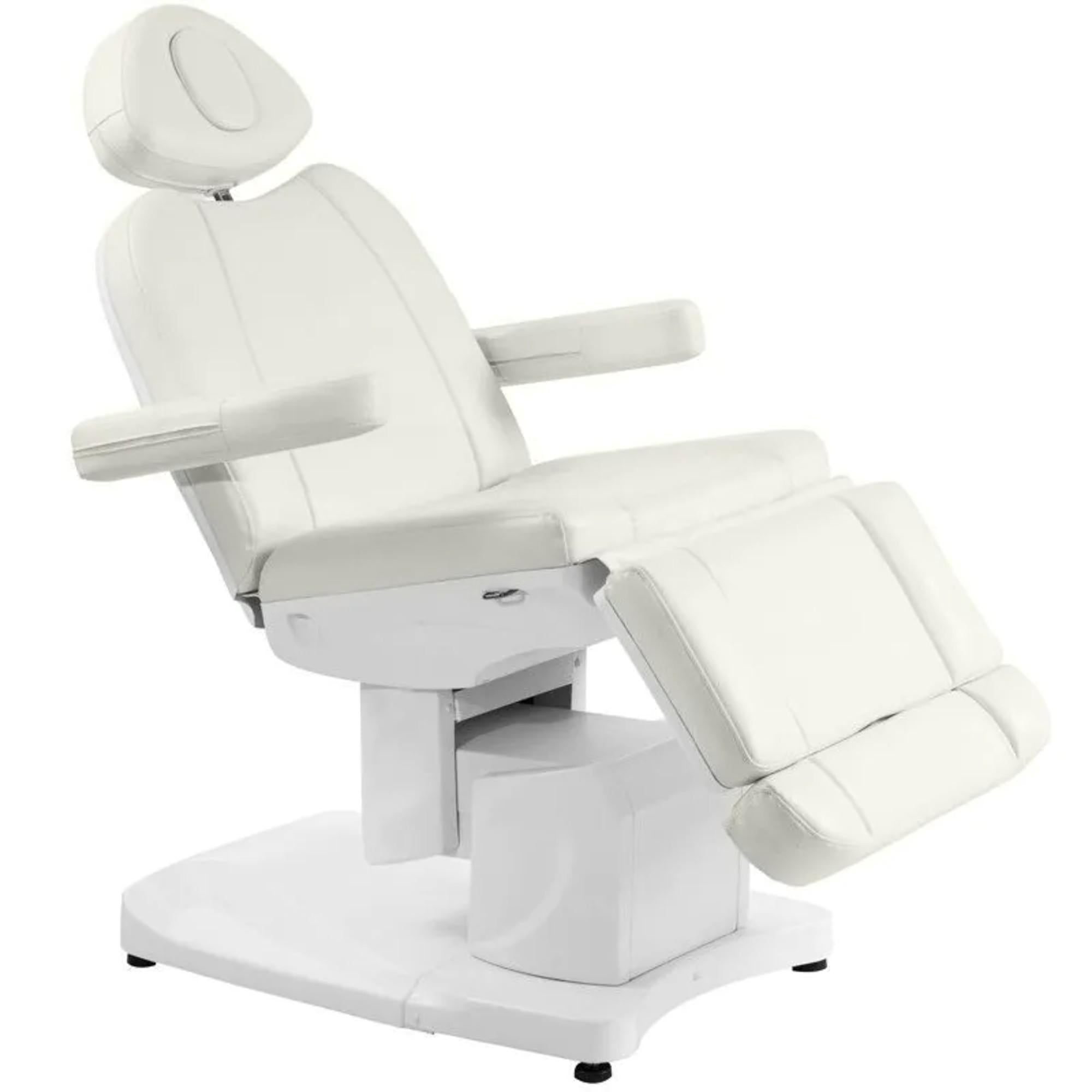 Azzurro Poltrona Lettino Elettrica 708A 4 Motori - Bianco