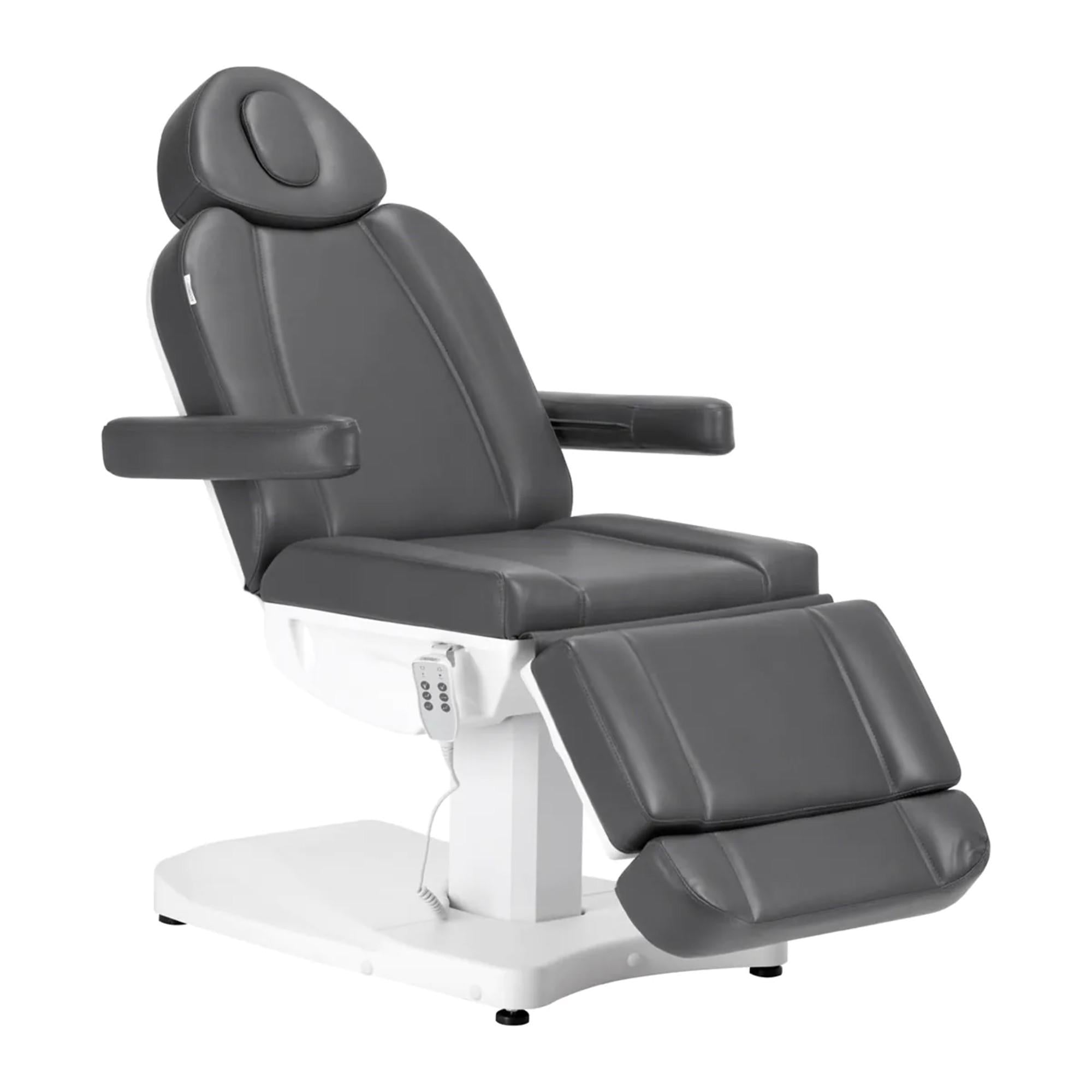 Azzurro Poltrona Lettino Elettrica 803D 3 Motori - Grigio