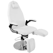 Azzurro Poltrona Lettino 713A con Pompa Idraulica - Bianco