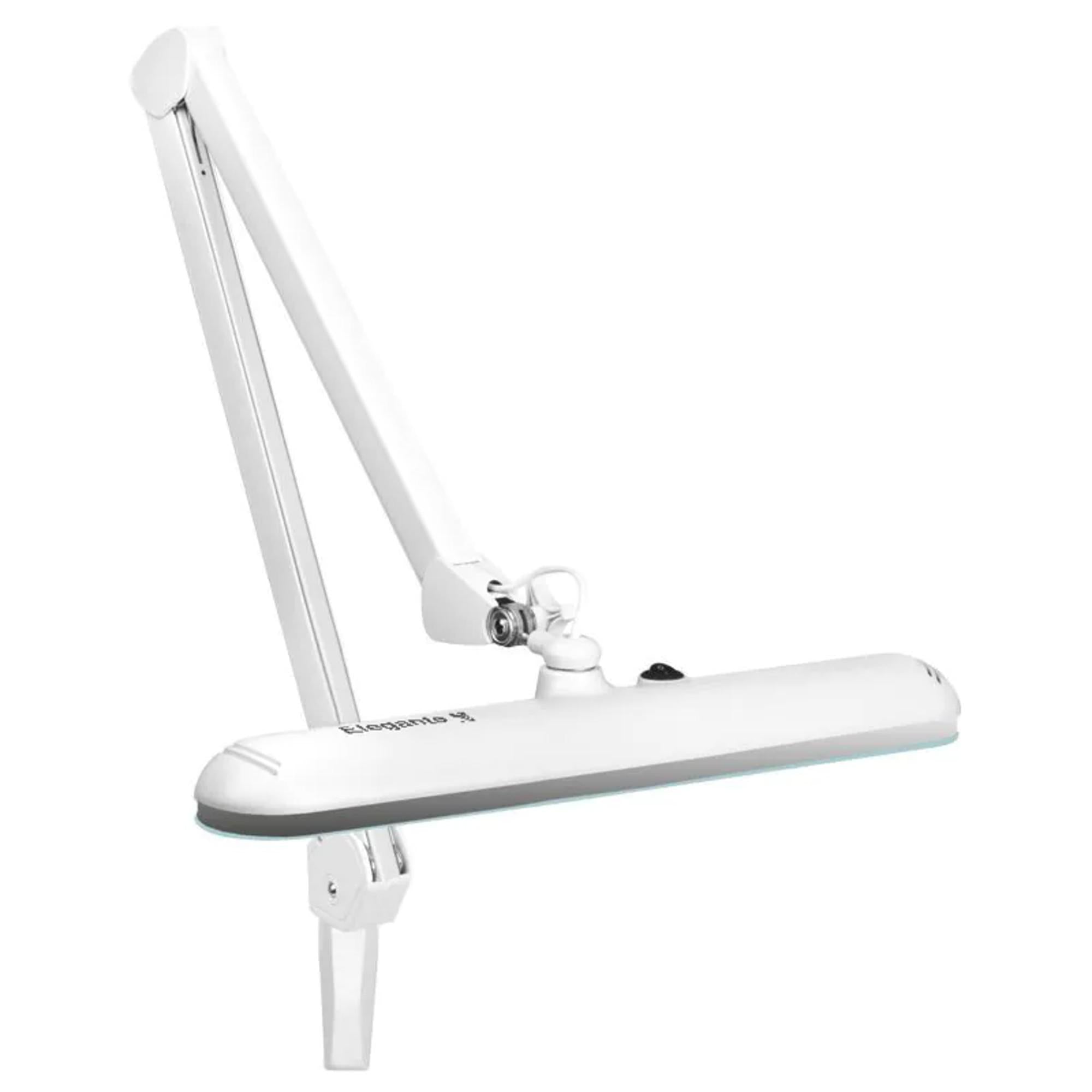 Elegante Lampada LED 801-S Morsetto da Tavolo - Bianco