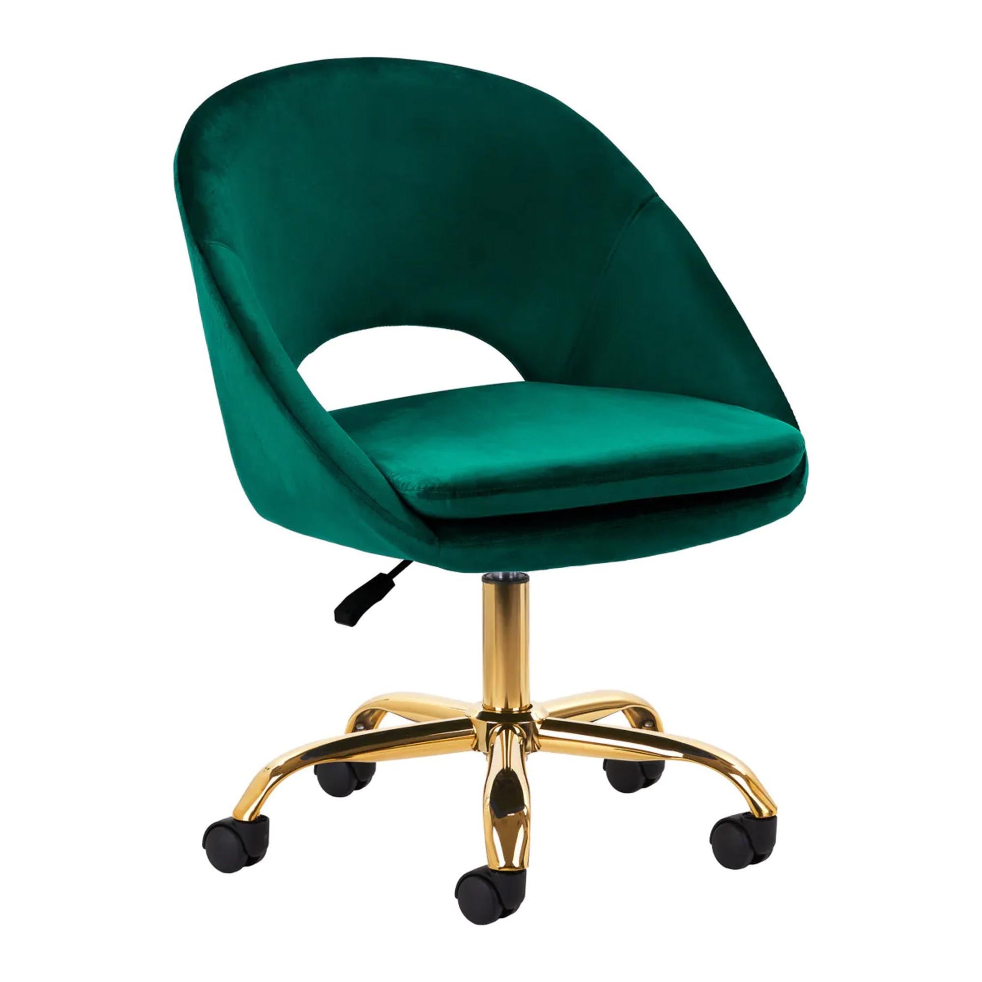 4Rico Poltrona Girevole QS-MF18G in Velluto - Verde