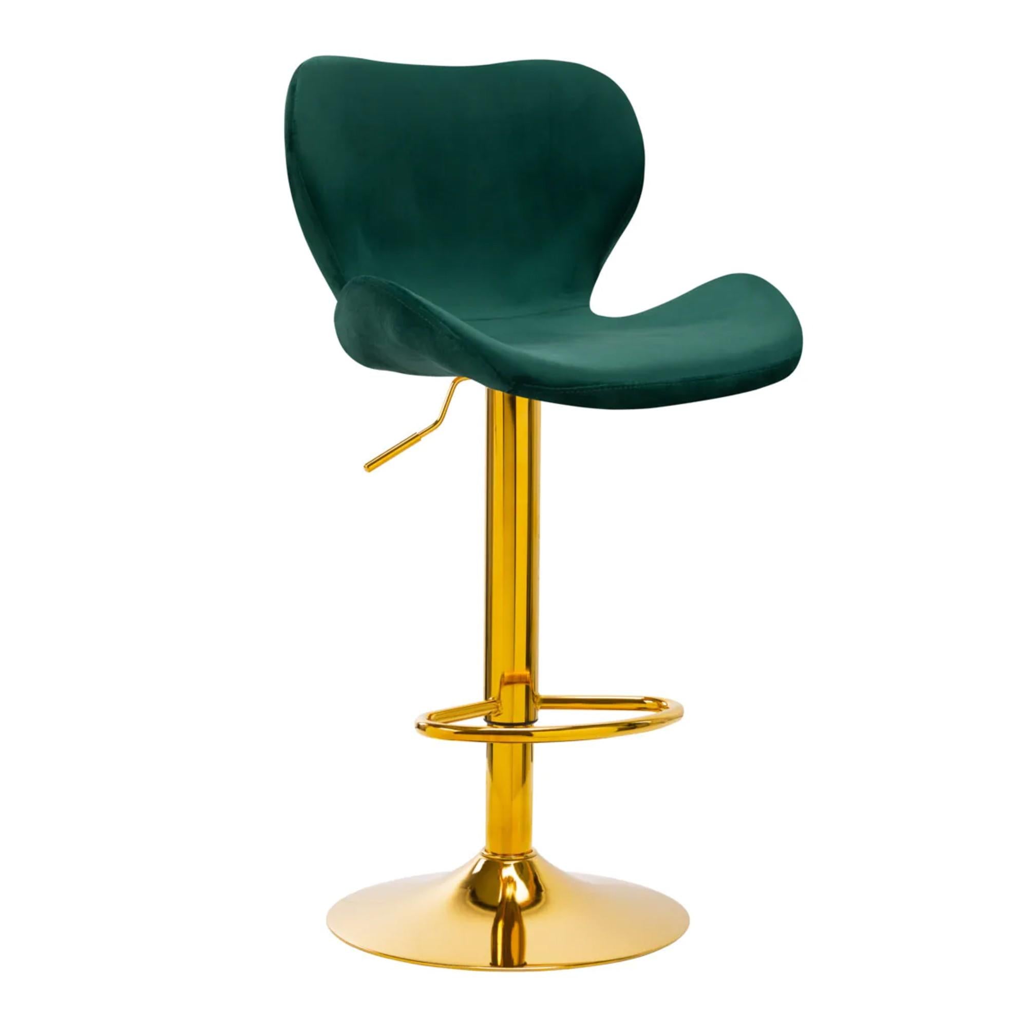 4Rico Sgabello QS-B15 in Velluto - Verde