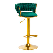 4Rico Sgabello QS-B313A in Velluto - Verde
