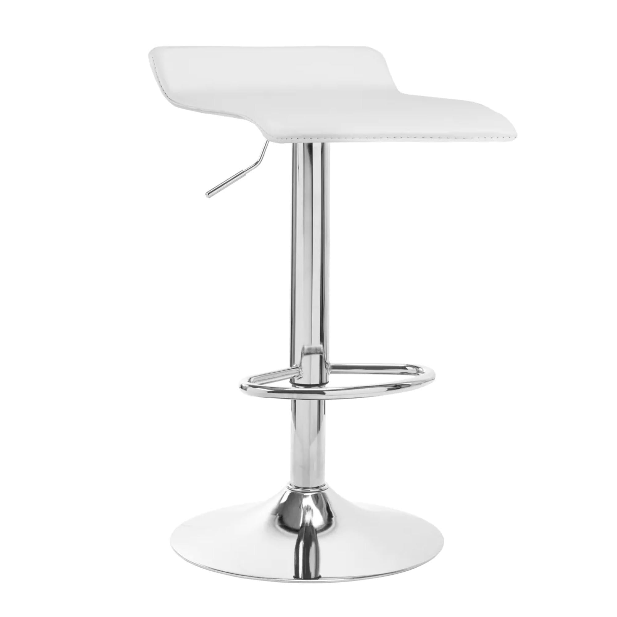 4Rico Sgabello QS-B08 in Ecopelle - Bianco