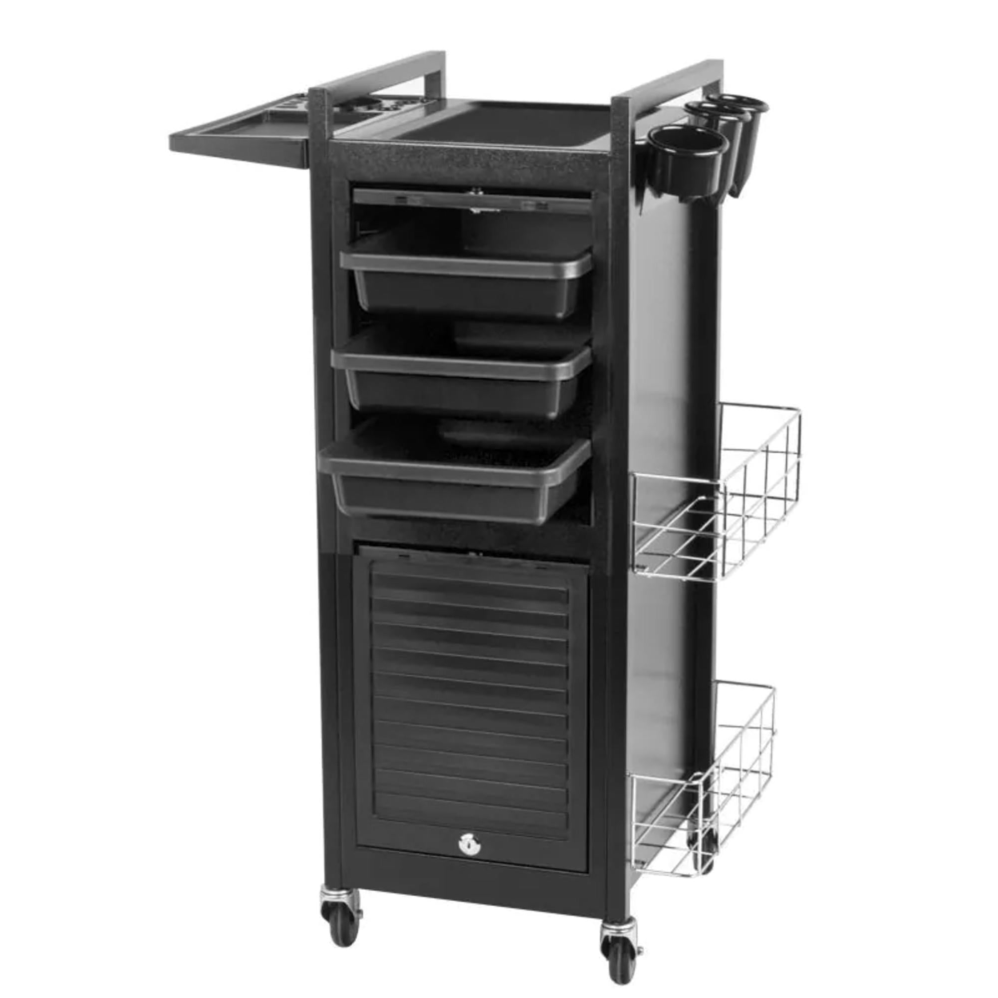 Gabbiano Carrello Porta Attrezzi Deluxe 401 Parrucchiere - Nero