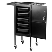 Gabbiano Carrello Porta Attrezzi Deluxe 500 Parrucchiere - Nero